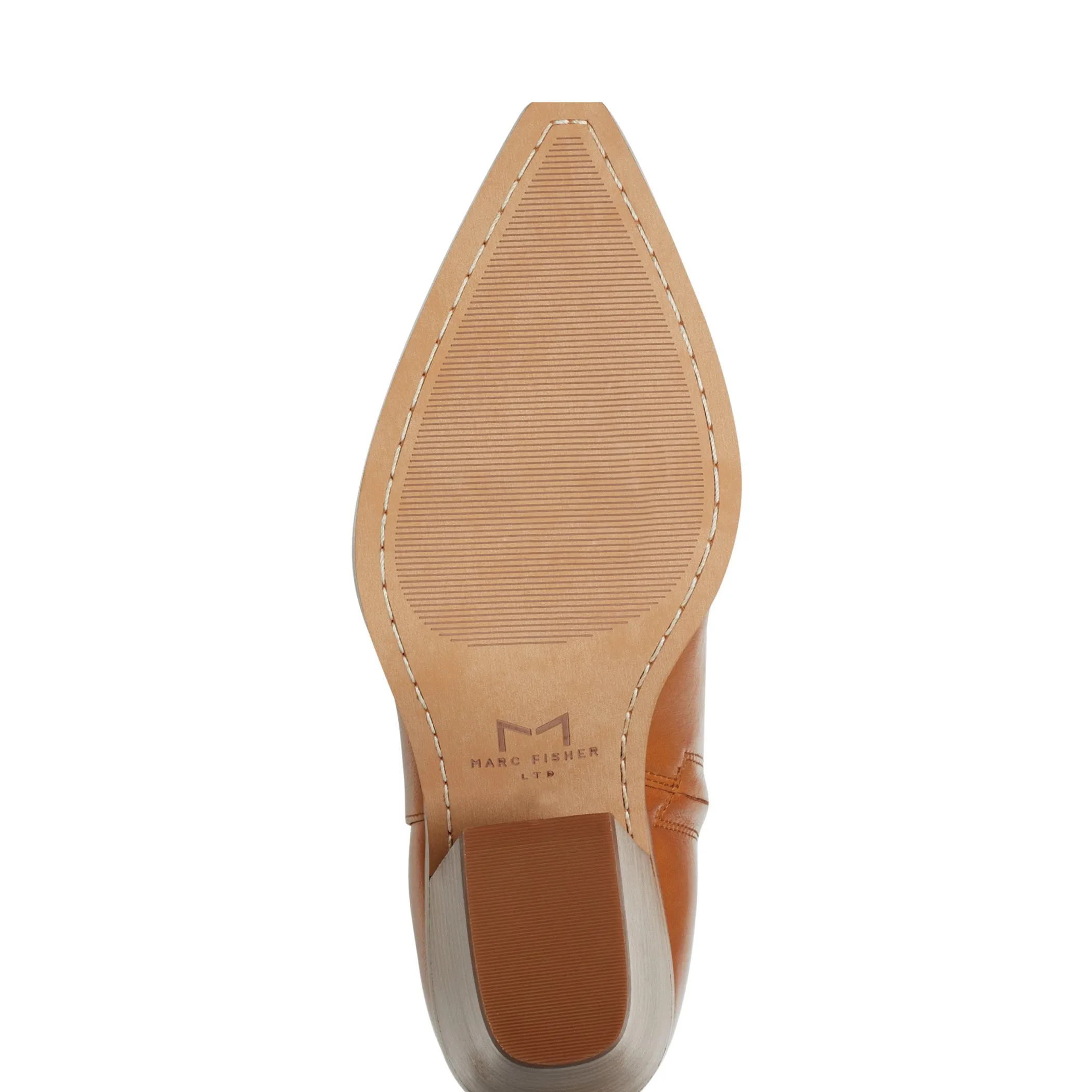 Fashion Marc Fisher Fabina Ankle Bootie Luggage Leather
