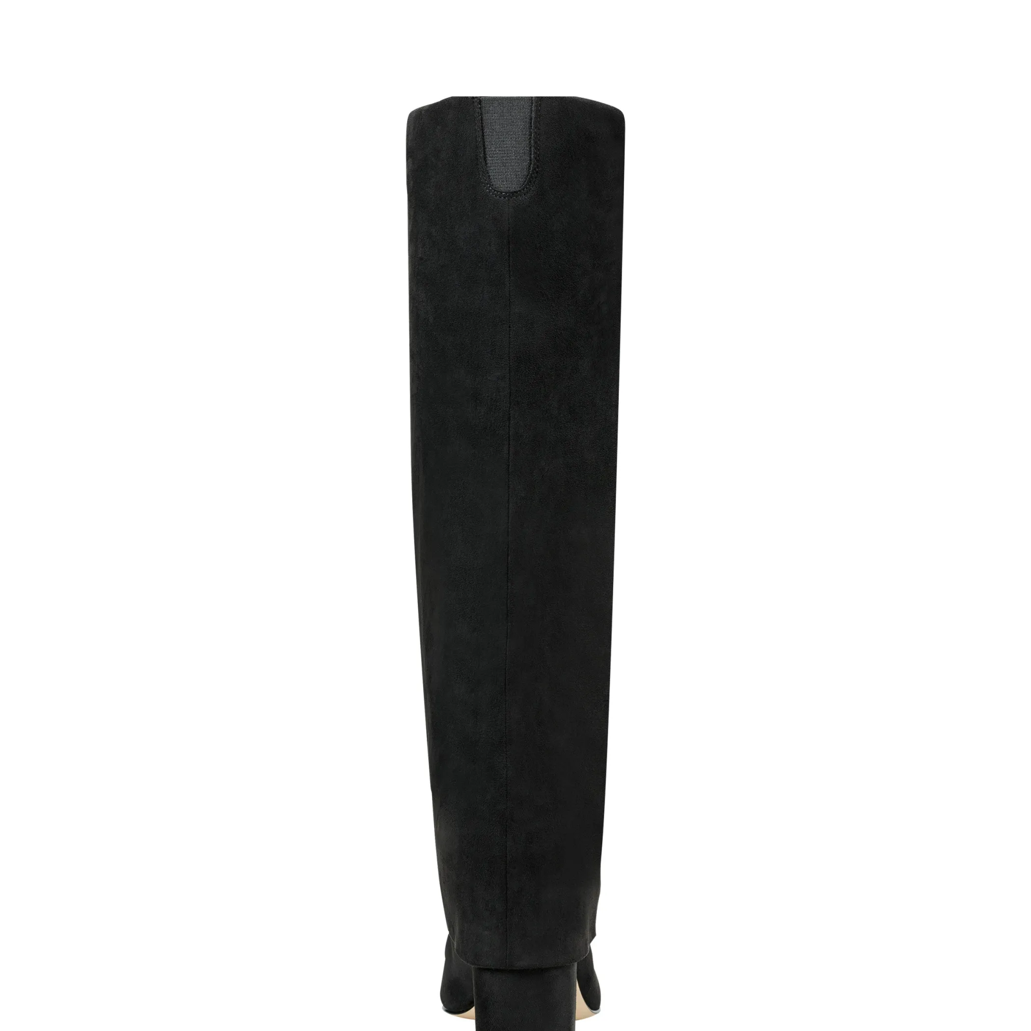 Fashion Marc Fisher Fadila Fold Over Pointy Toe Dress Boot Black Suede