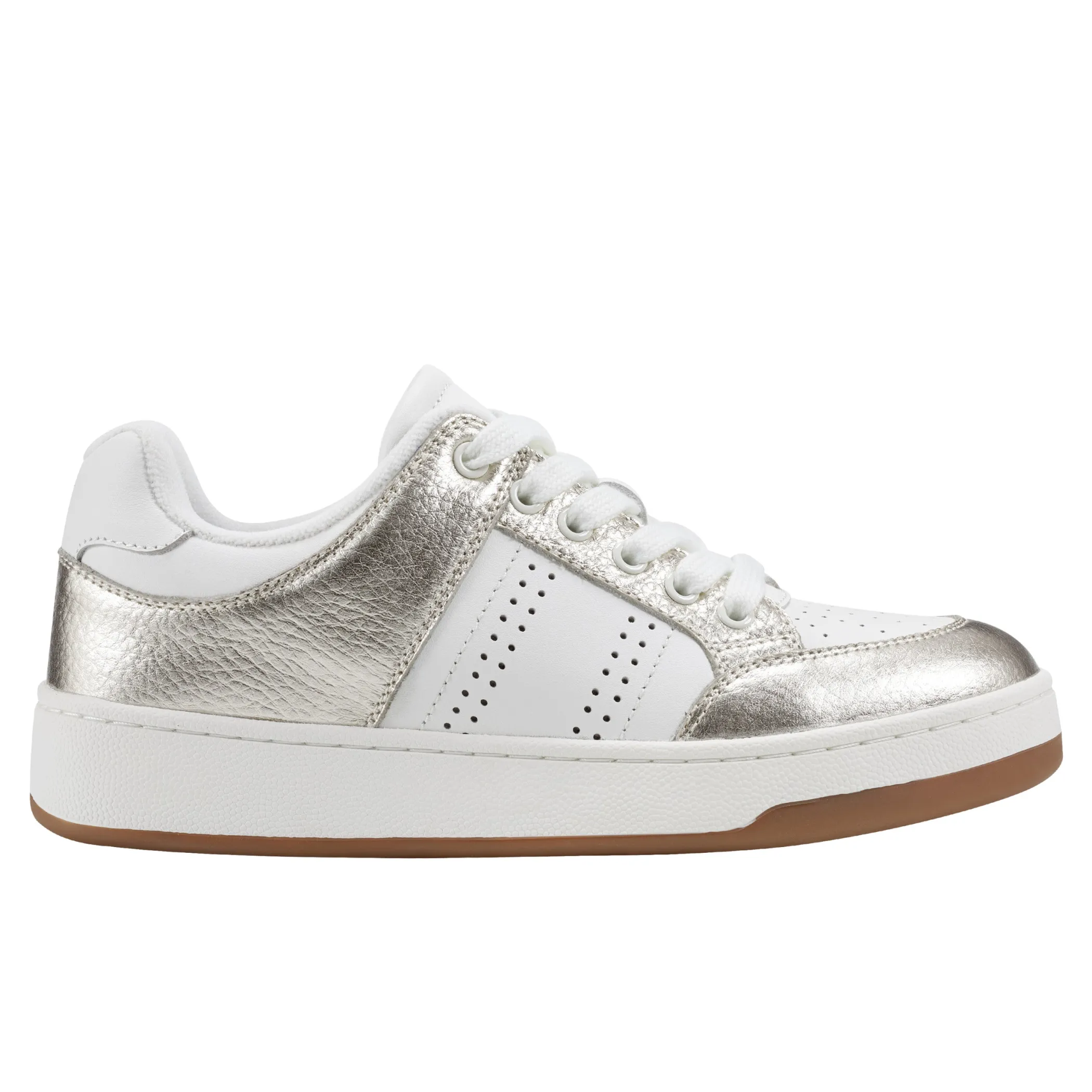 Store Marc Fisher Flynnt Laceup Sneaker White/Platino