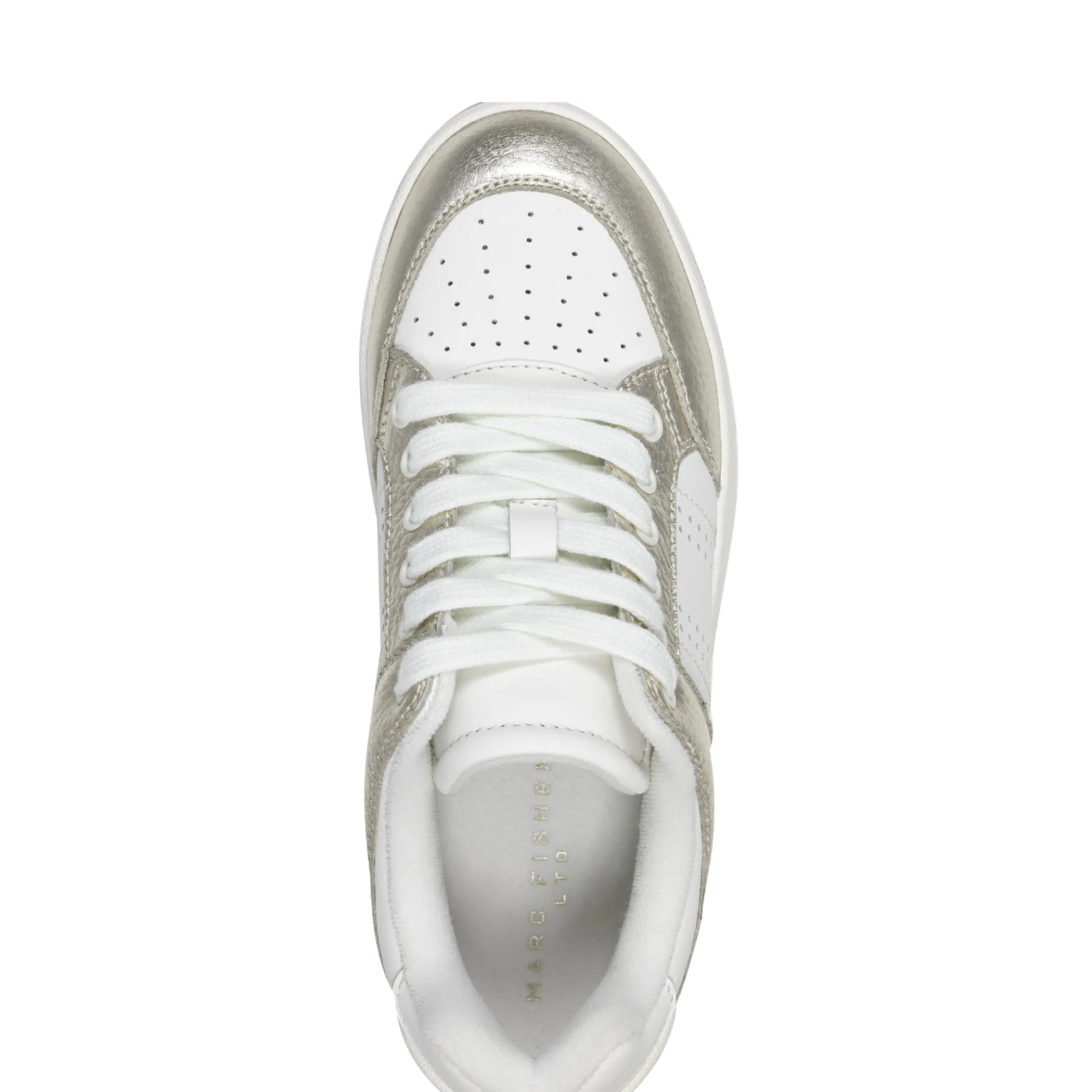 Store Marc Fisher Flynnt Laceup Sneaker White/Platino