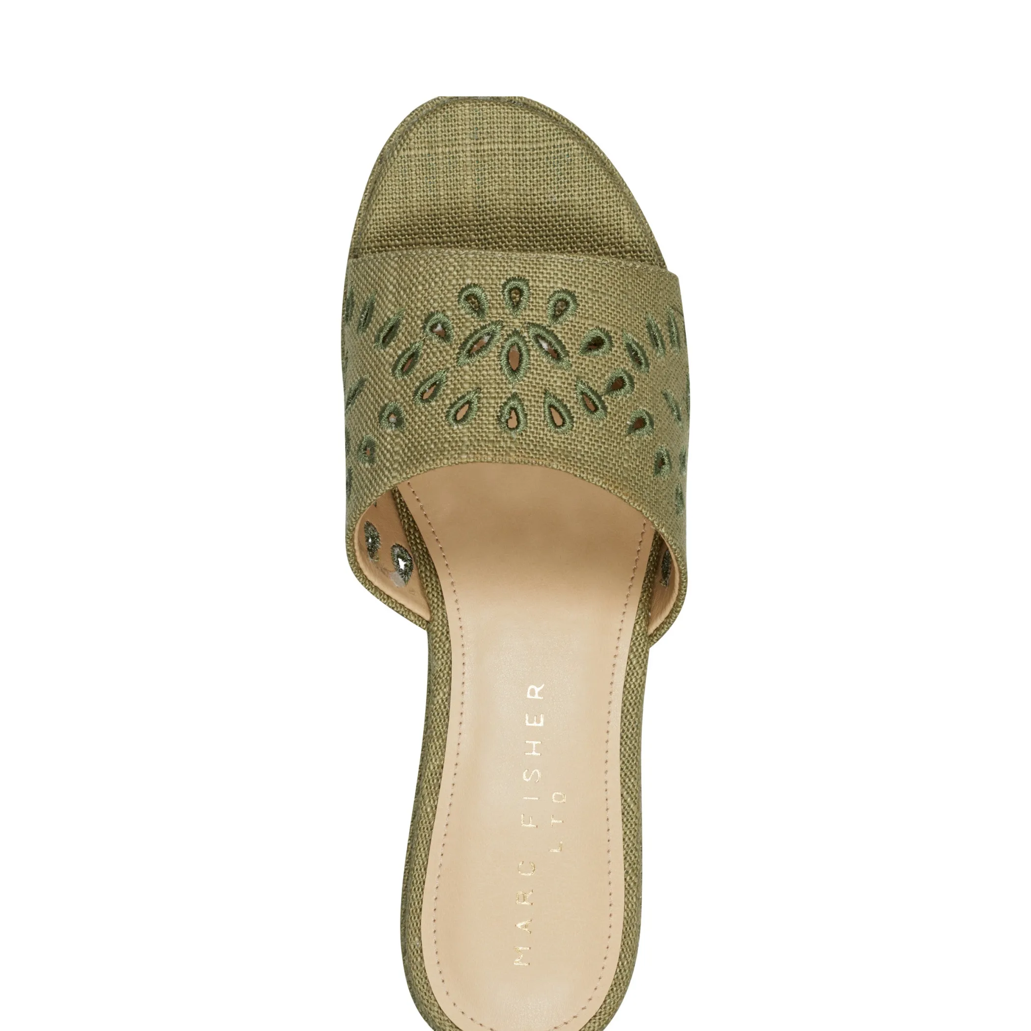 Online Marc Fisher Foreva Platform Slide Sandal Green
