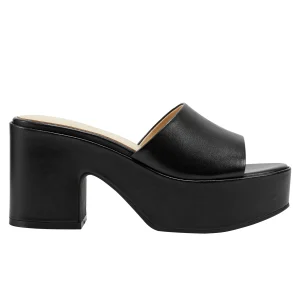 Cheap Marc Fisher Forina Platform Slide Sandal Black