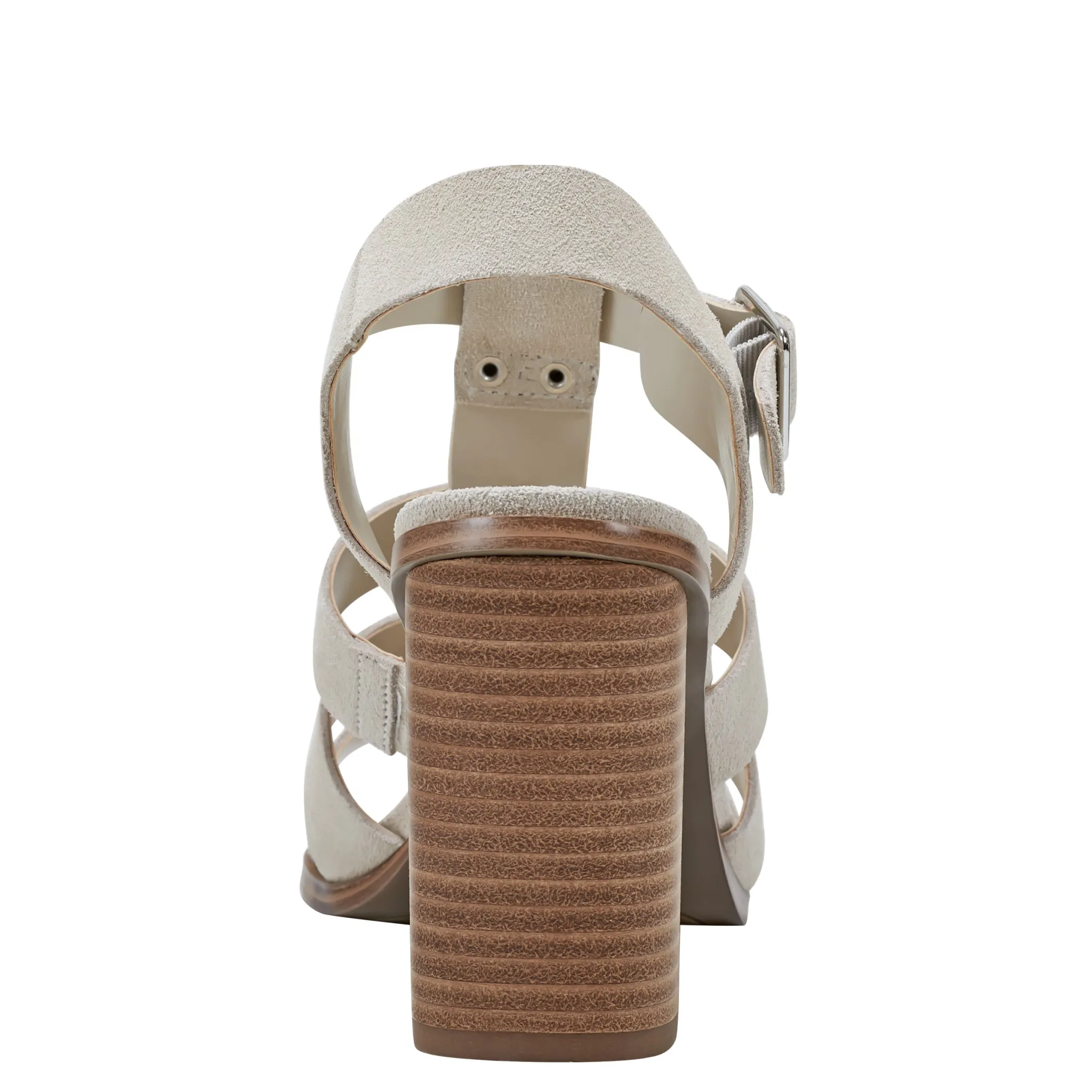 Sale Marc Fisher Fynlee Block Heel Sandal Ivory Suede