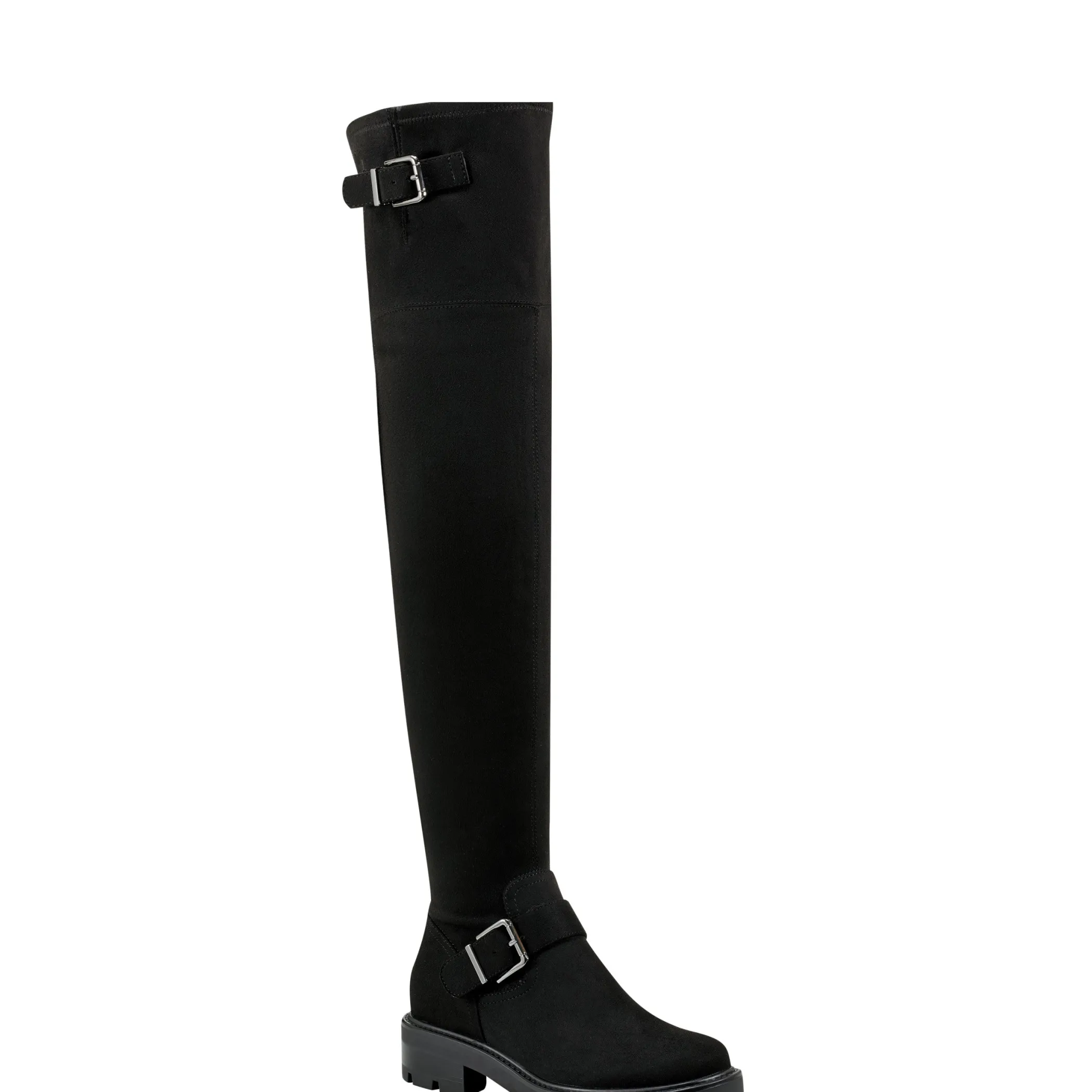 Online Marc Fisher Ganven Lug Sole Over The Knee Boot Black