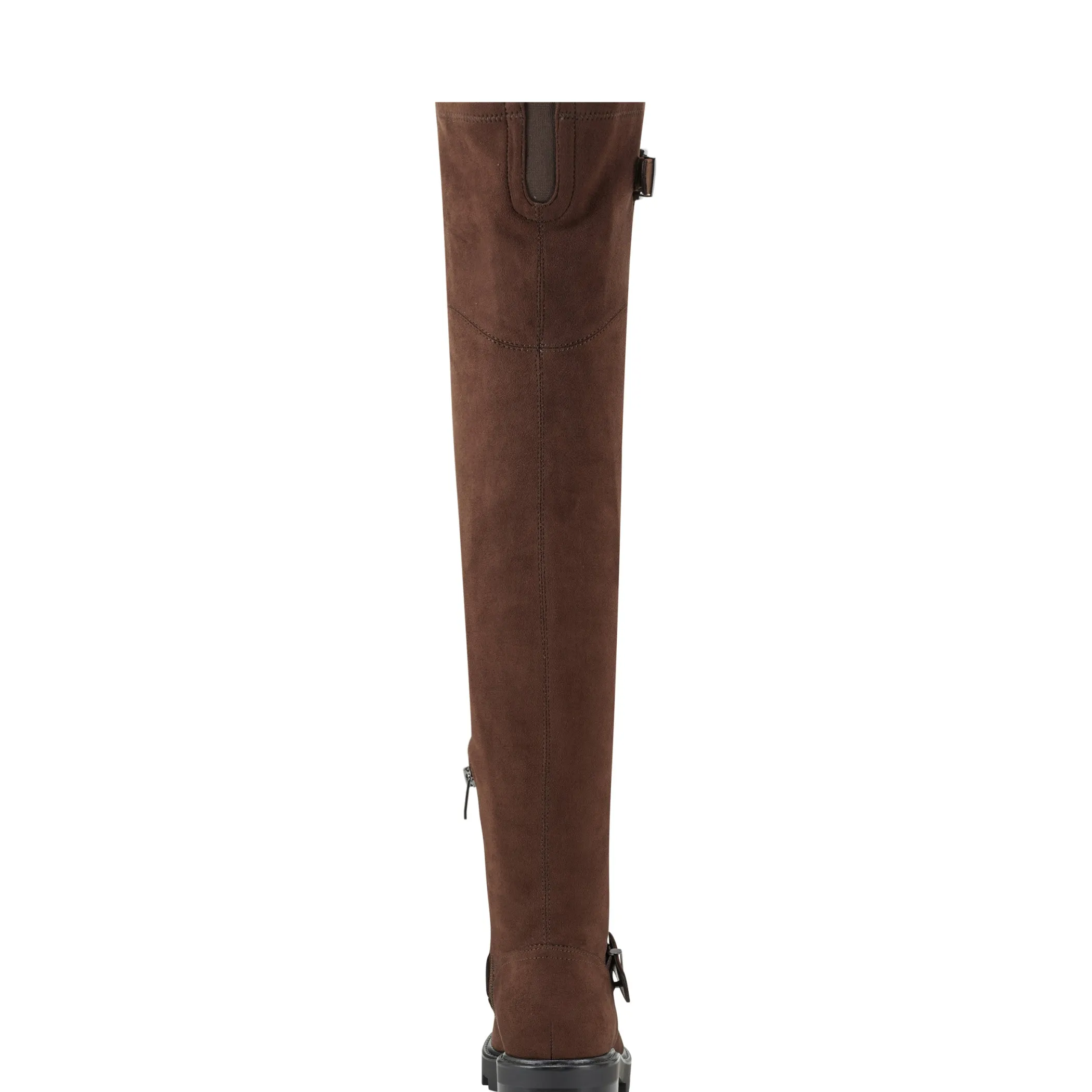 Online Marc Fisher Ganven Lug Sole Over The Knee Boot Dark Brown Leather
