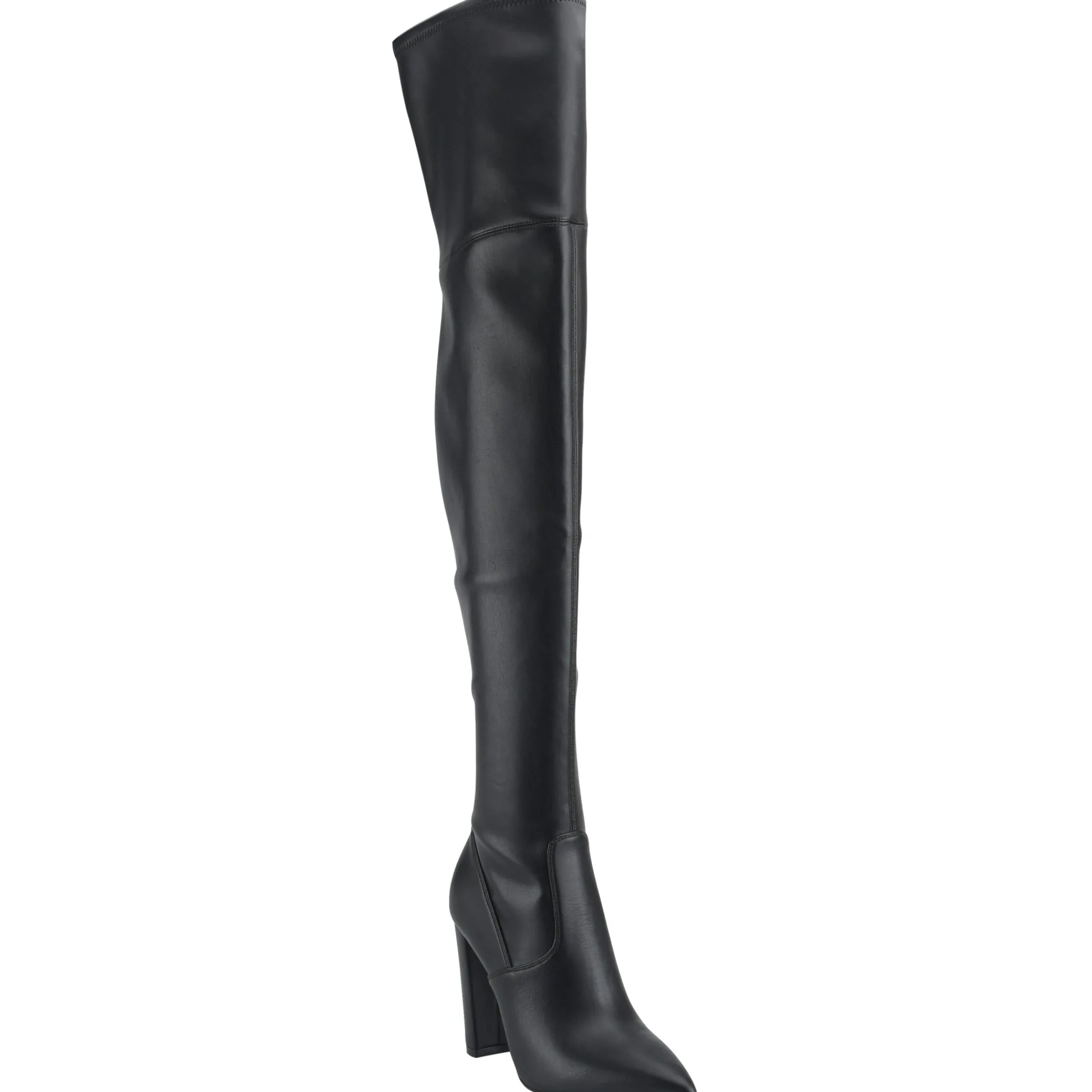Outlet Marc Fisher Garalyn Over the Knee Boot Black Leather