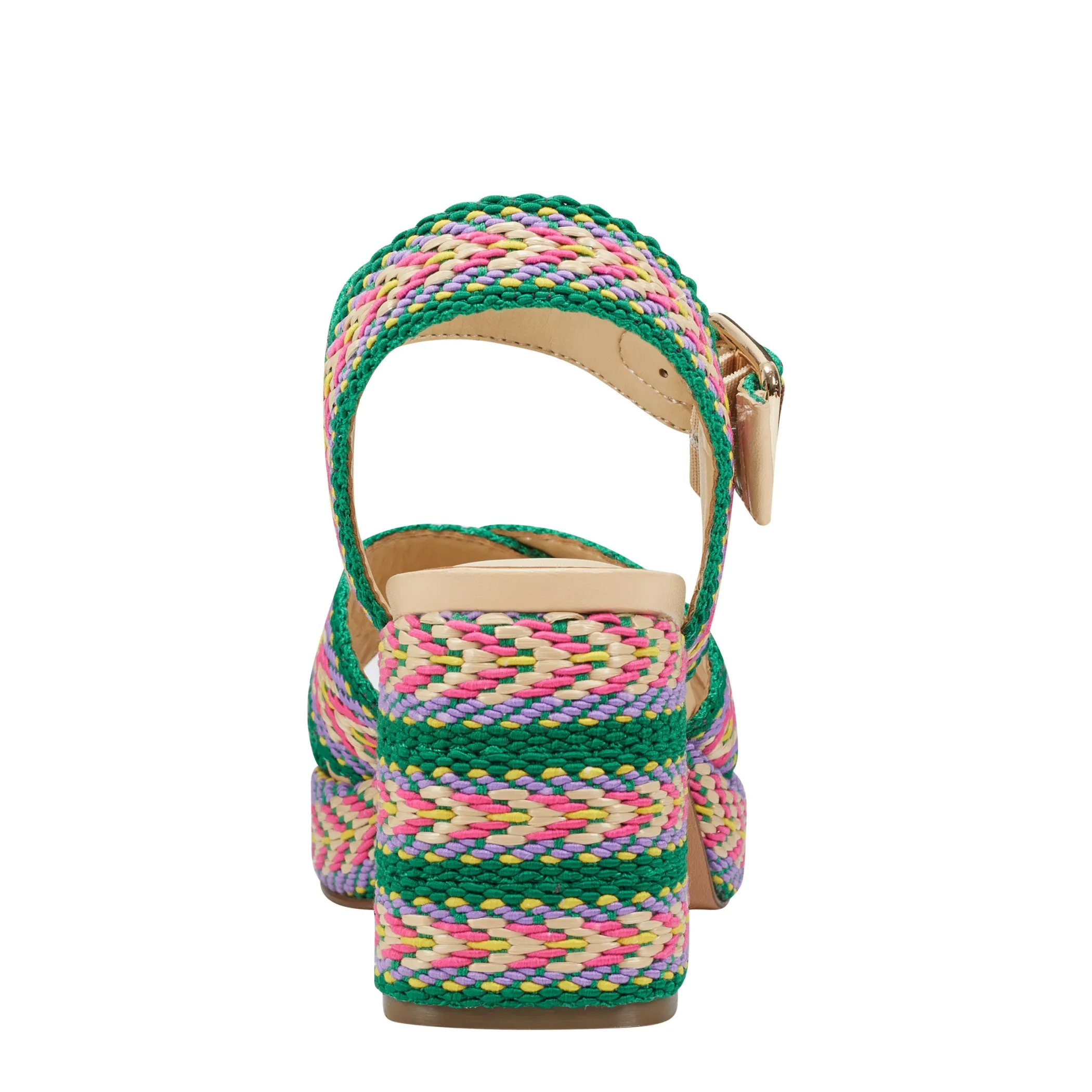 Best Sale Marc Fisher Gemmie Platform Sandal Green Multi