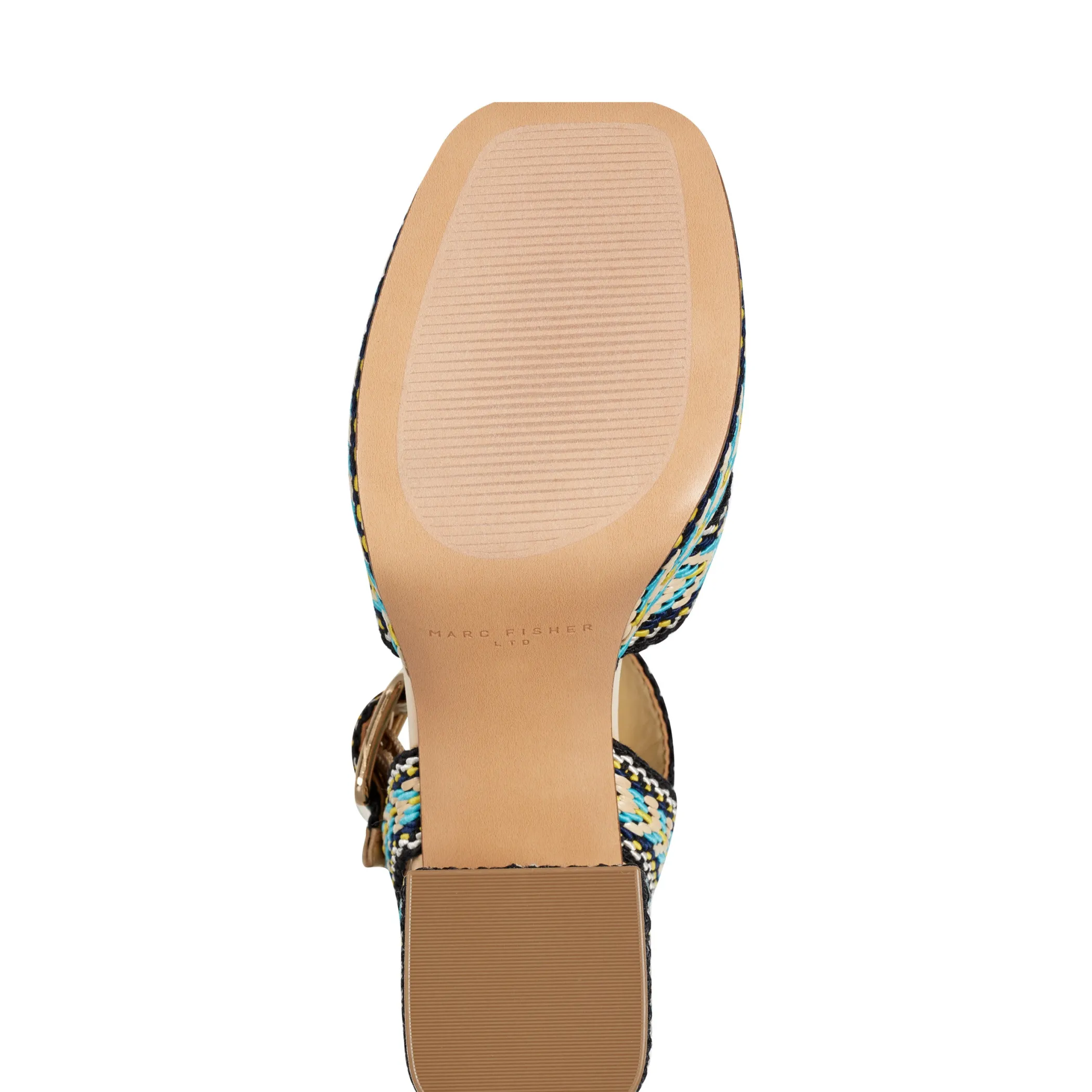 Store Marc Fisher Gemmie Platform Sandal Blue Multi