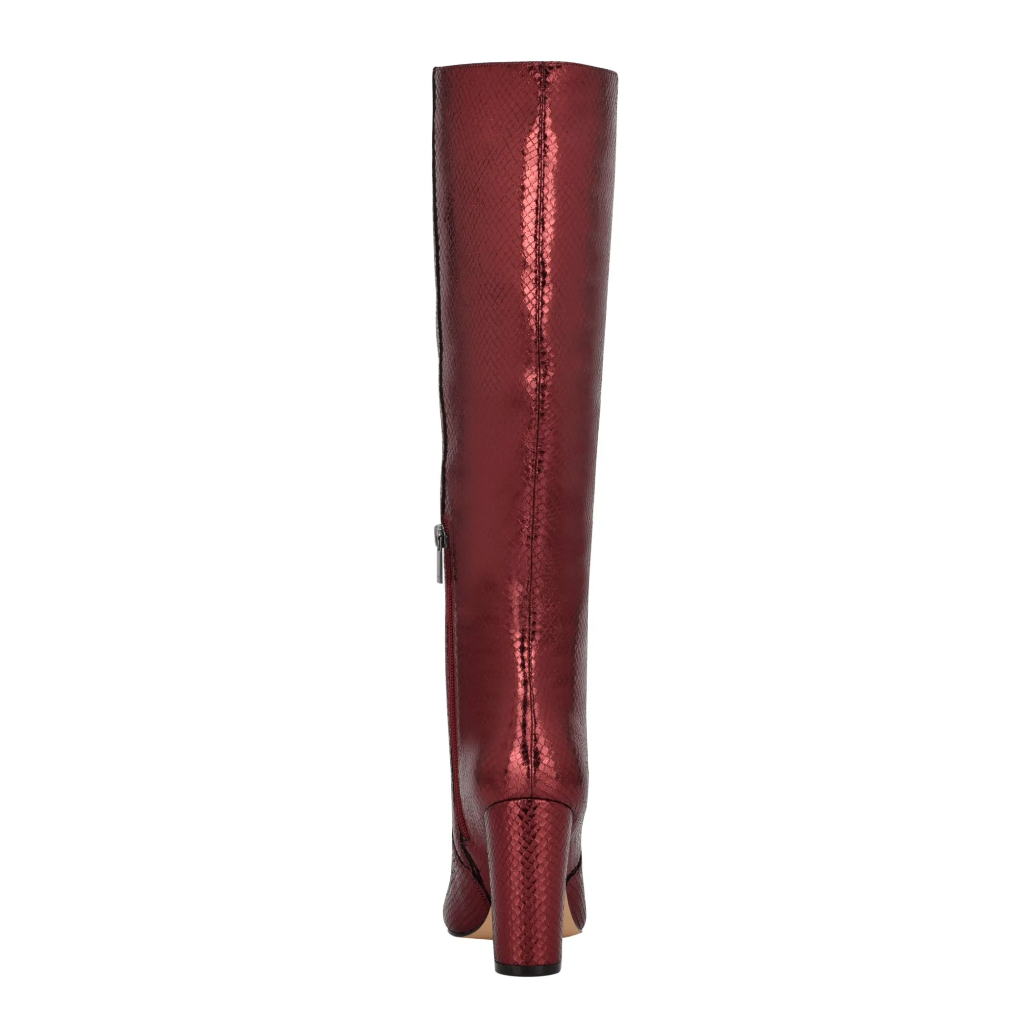 Cheap Marc Fisher Giancarlo Heeled Boot Red Snake Suede