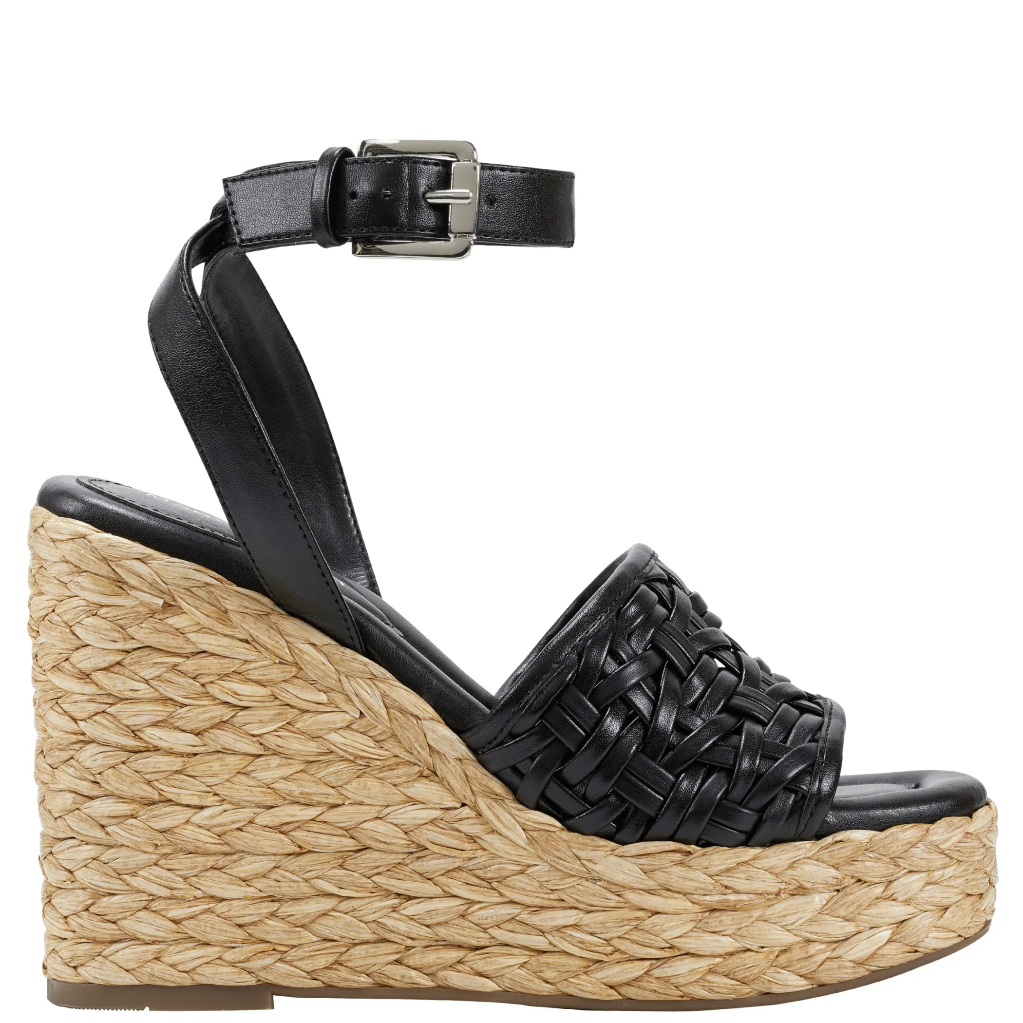 Cheap Marc Fisher Godina Espadrille Wedge Sandal Black