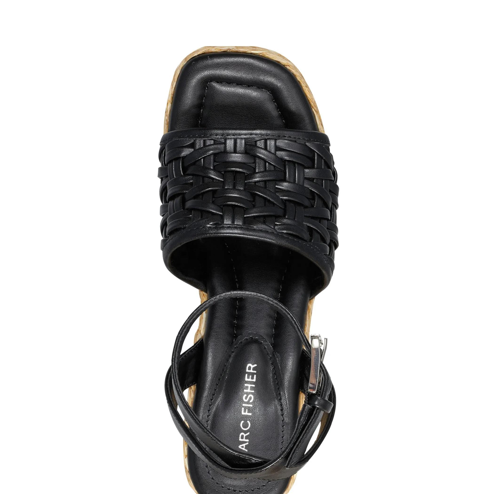 Cheap Marc Fisher Godina Espadrille Wedge Sandal Black