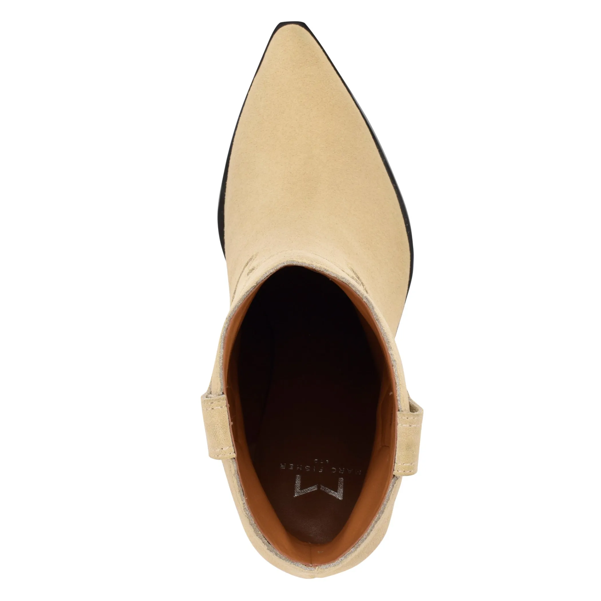 Best Sale Marc Fisher Gona Western Bootie Light Natural Suede