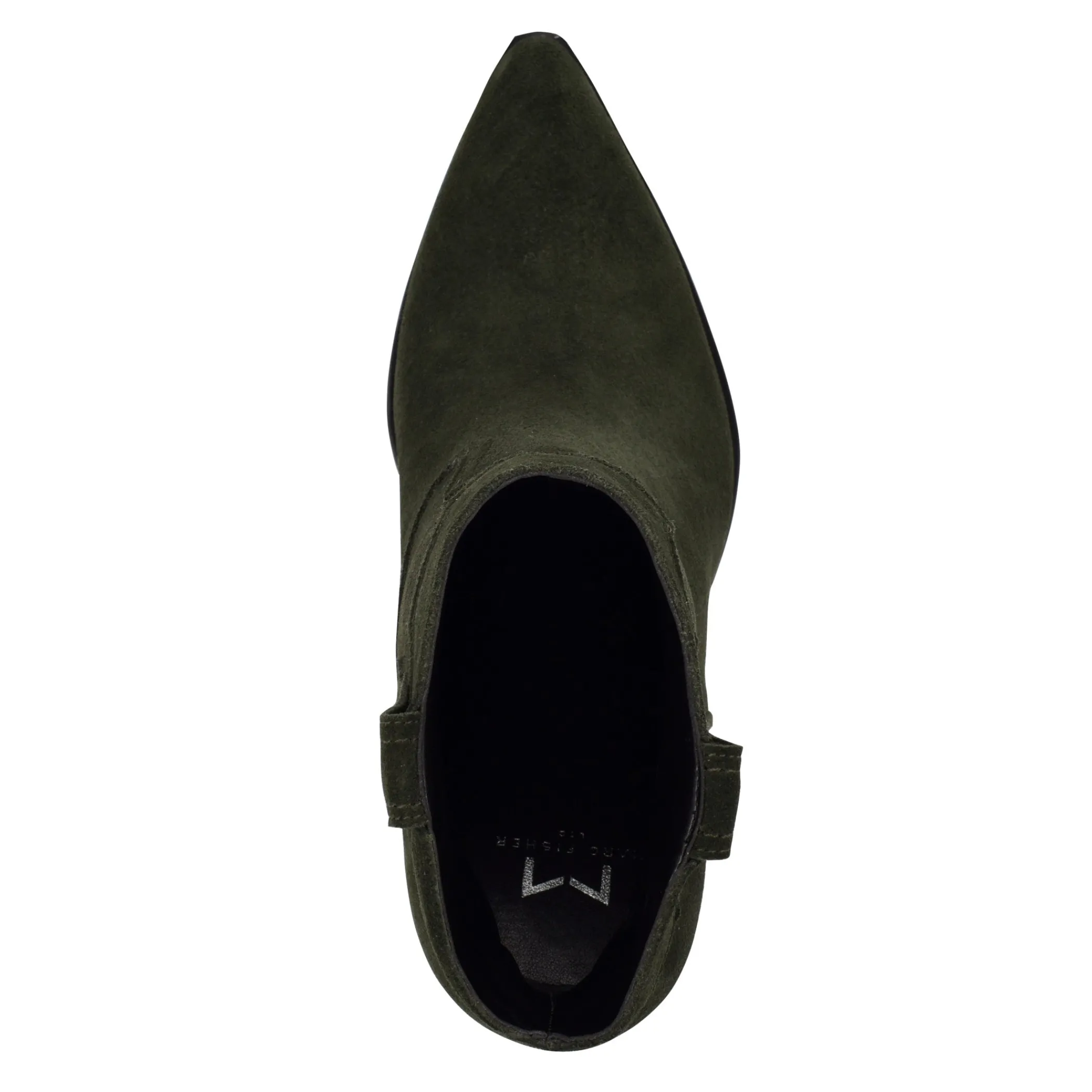 Discount Marc Fisher Gona Western Bootie Dark Green Suede