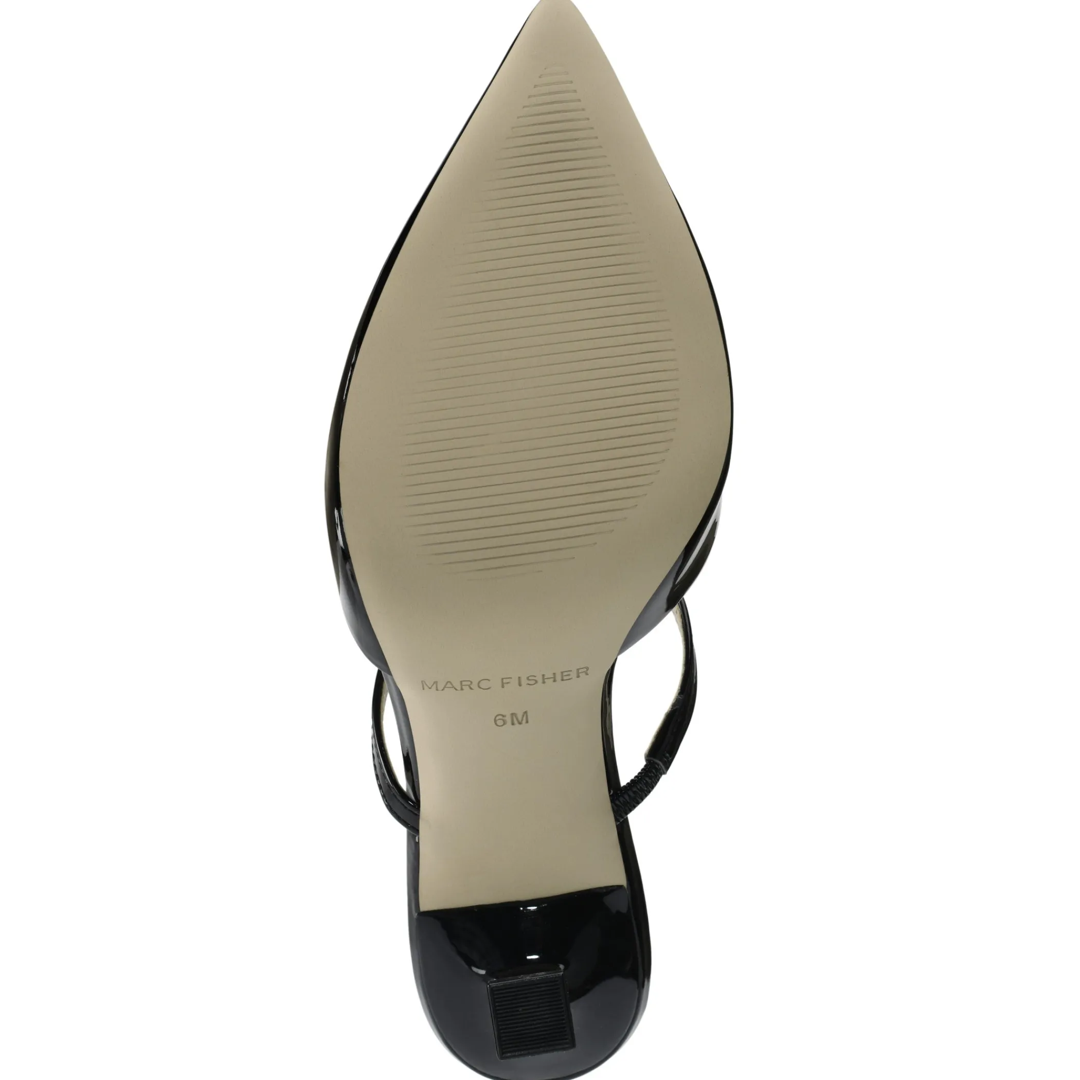 Best Sale Marc Fisher Hadais Heeled Mule Black Patent