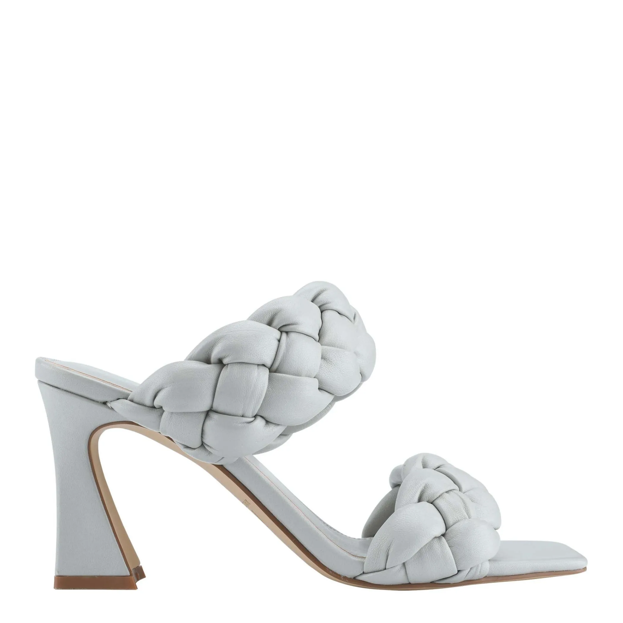 Best Sale Marc Fisher Hammy Heeled Sandal Grey Leather
