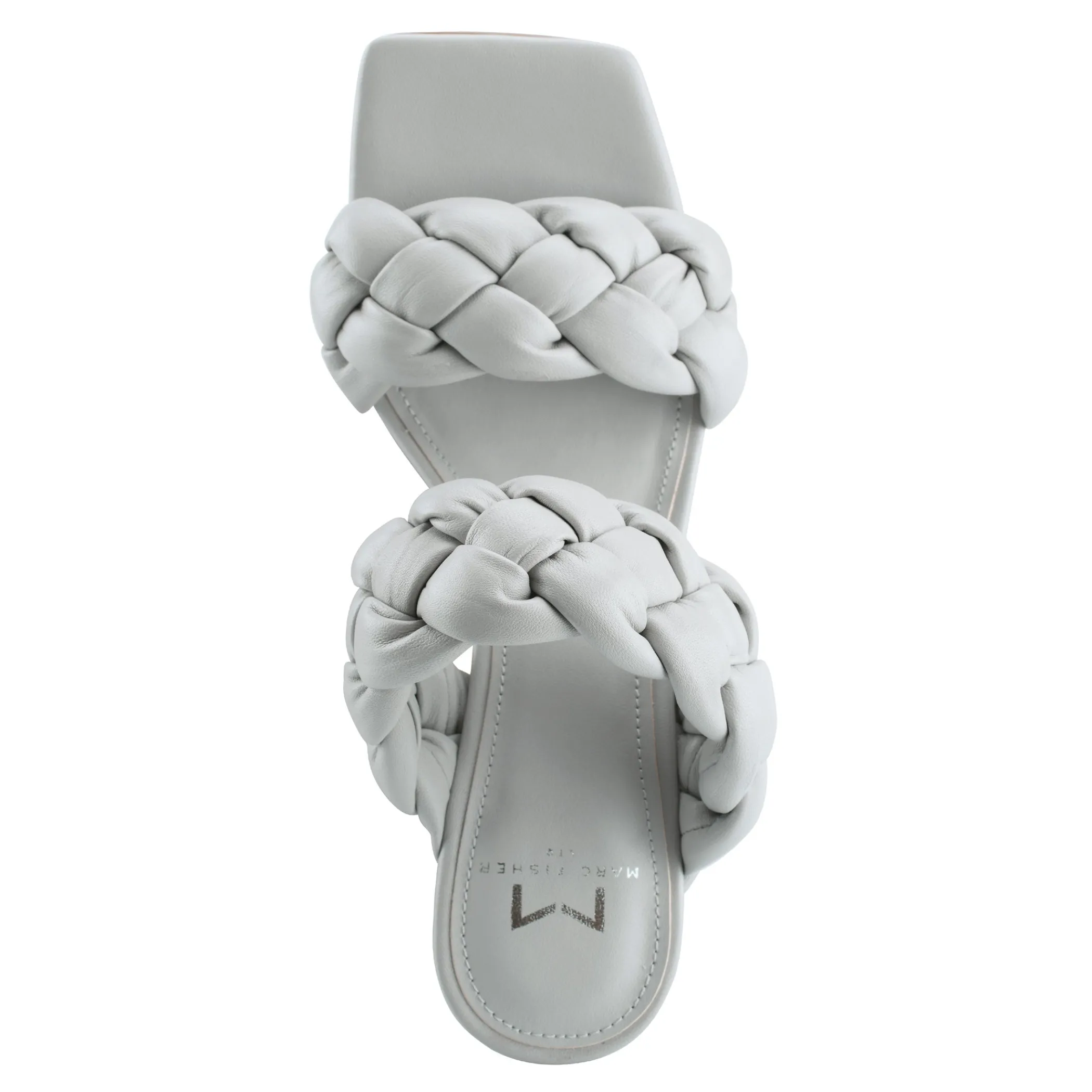Best Sale Marc Fisher Hammy Heeled Sandal Grey Leather