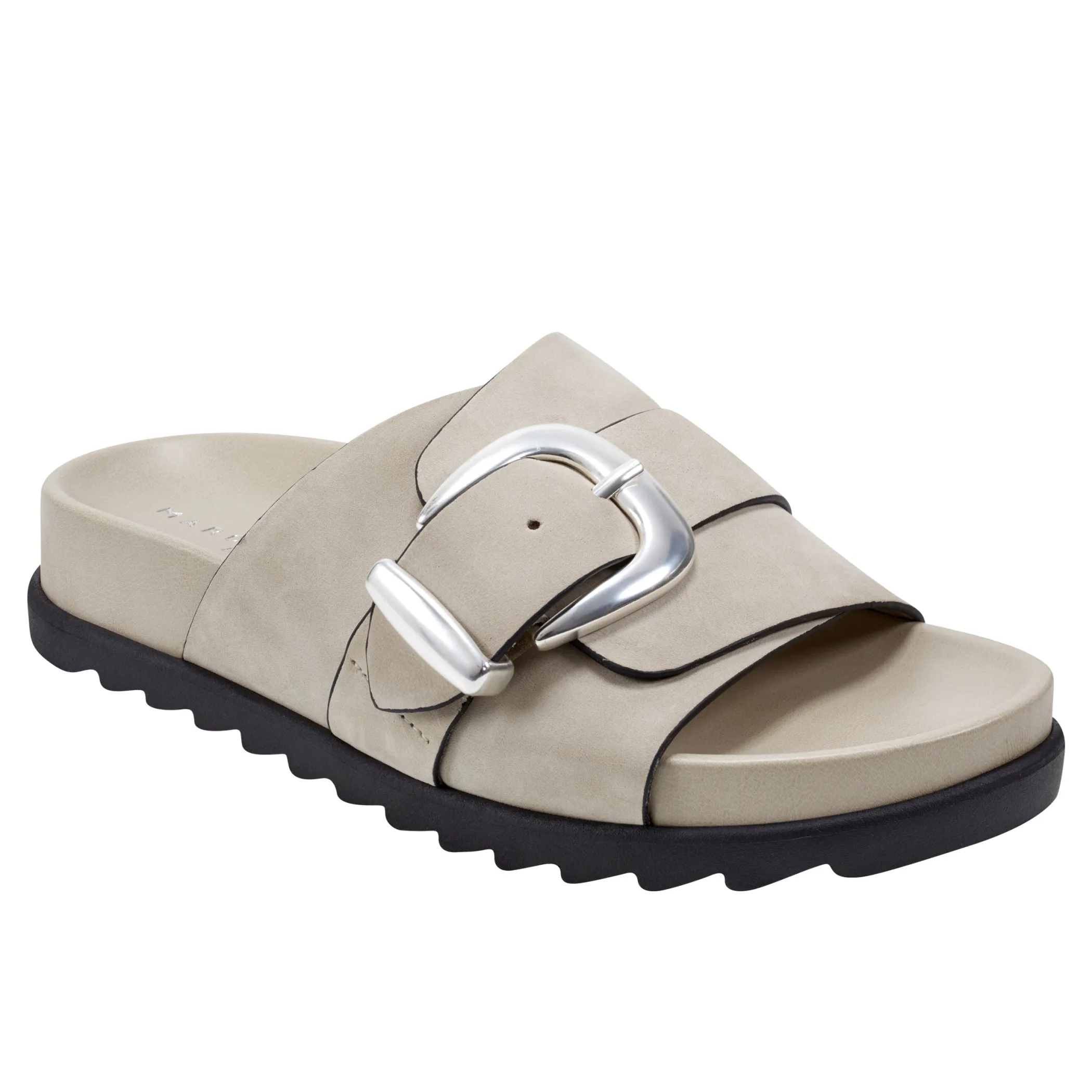 Clearance Marc Fisher Hattie Footbed Slide Sandal Light Natural