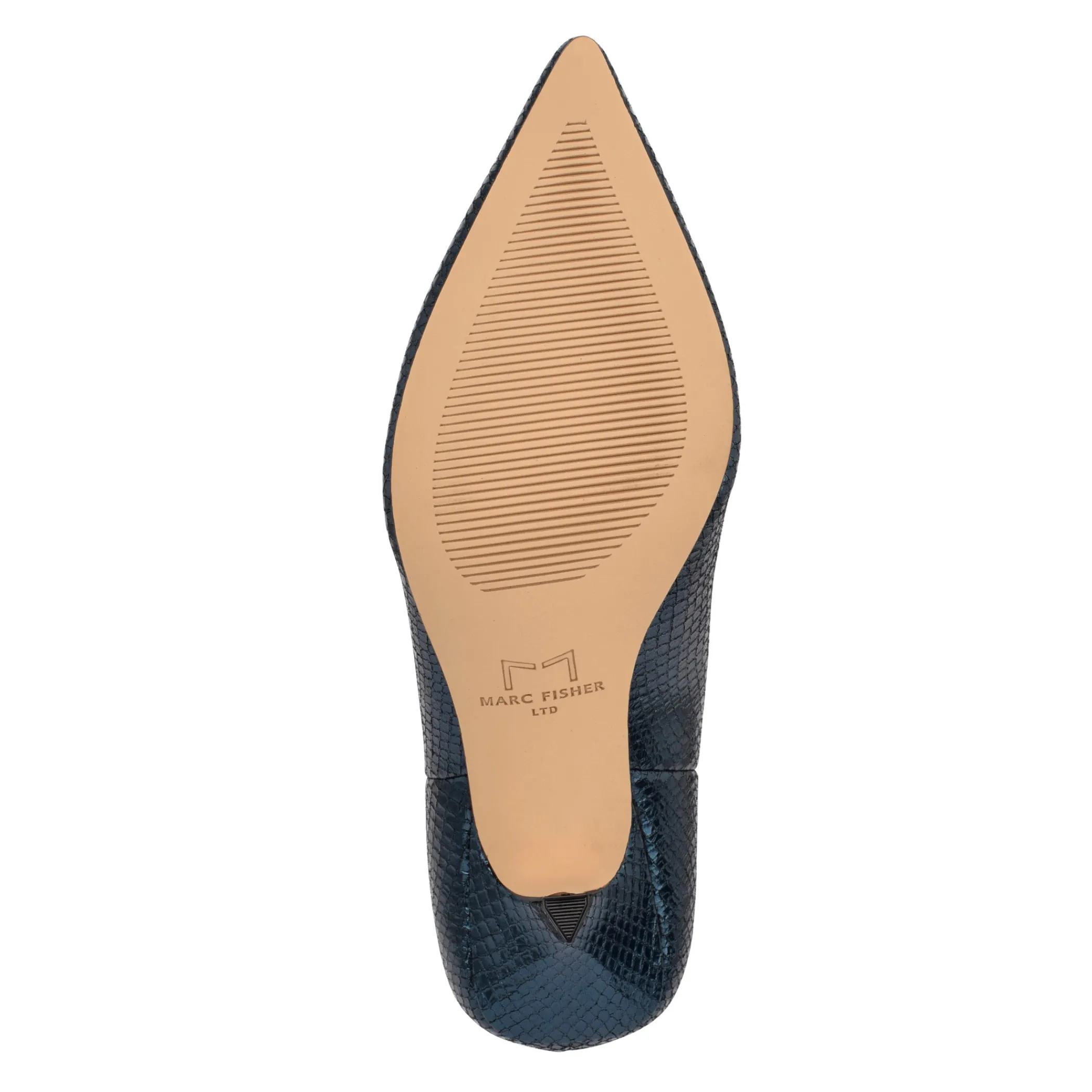 Hot Marc Fisher Haylian Pointy Toe Bootie Blue Snake Printed Leather