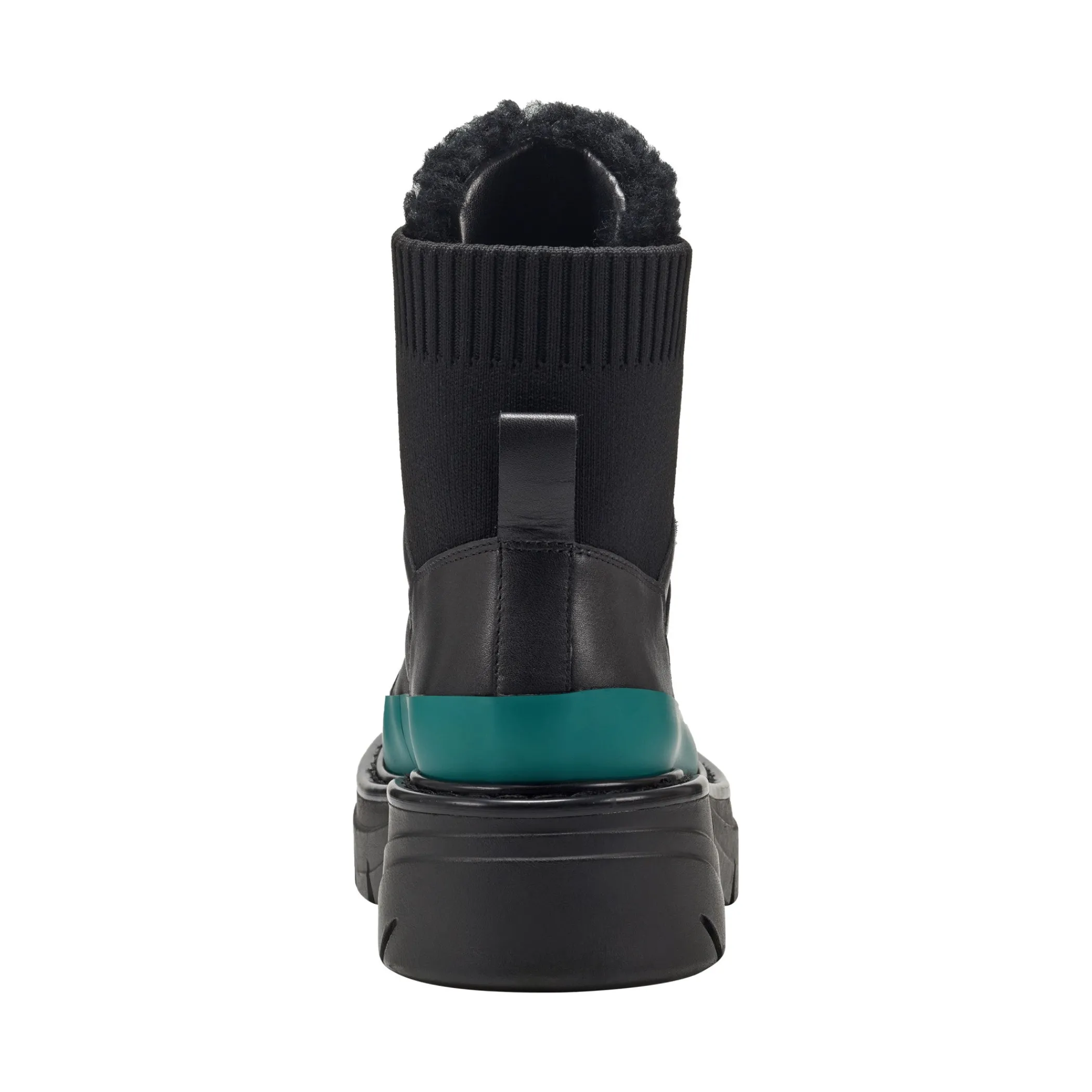 Store Marc Fisher Izuma Lugsole Bootie Black/Teal Leather