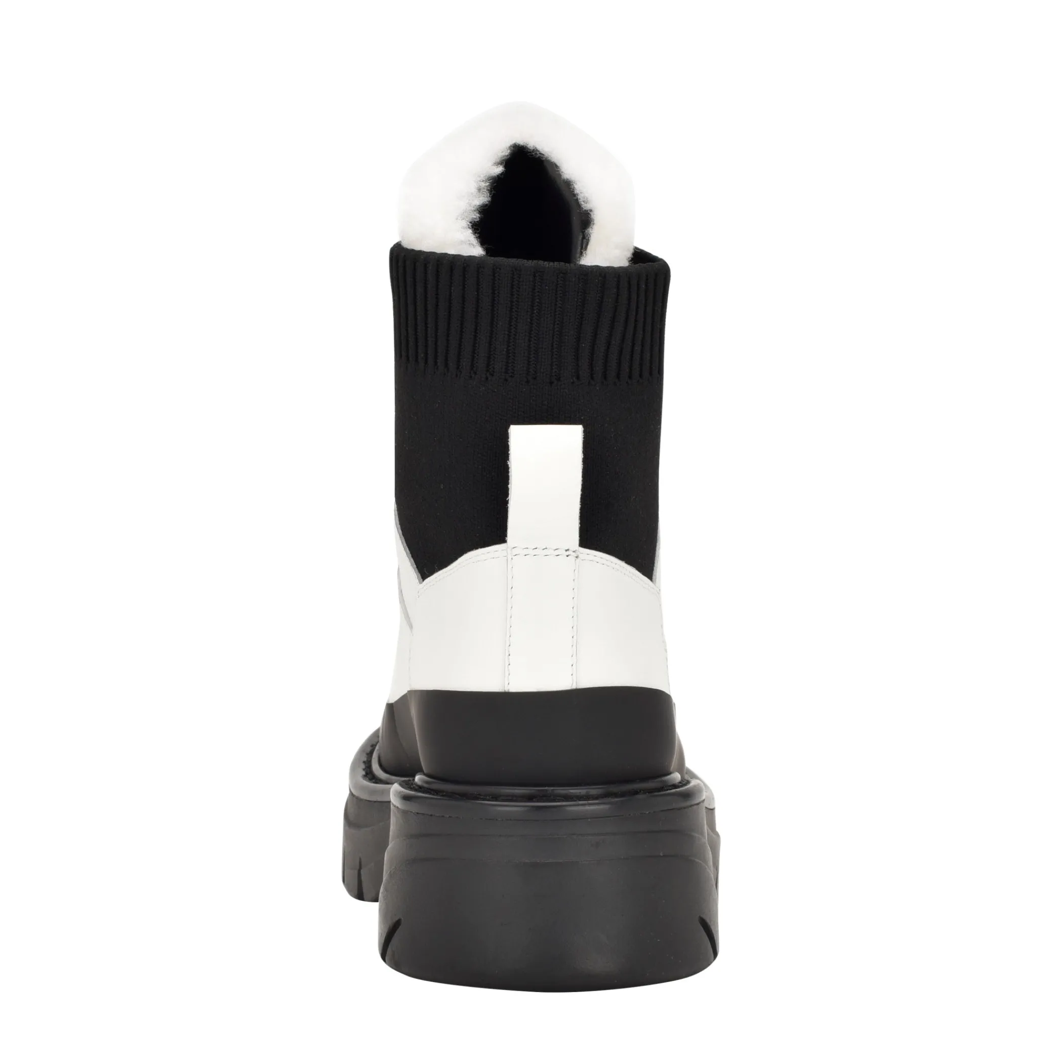 Discount Marc Fisher Izuma Lugsole Bootie Chic Cream/Black Leather