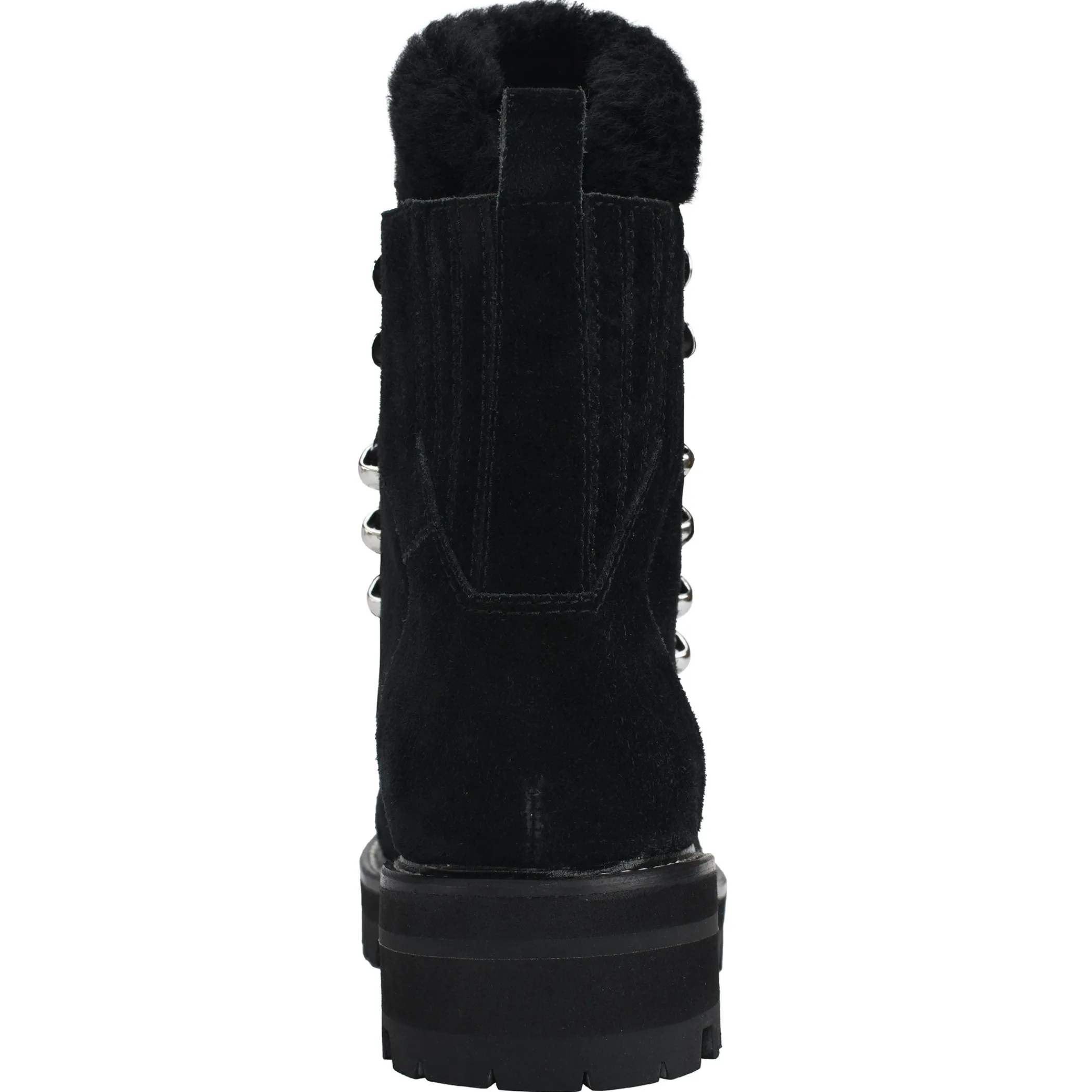 Cheap Marc Fisher Izzie Lugsole Ankle Boot Black Suede