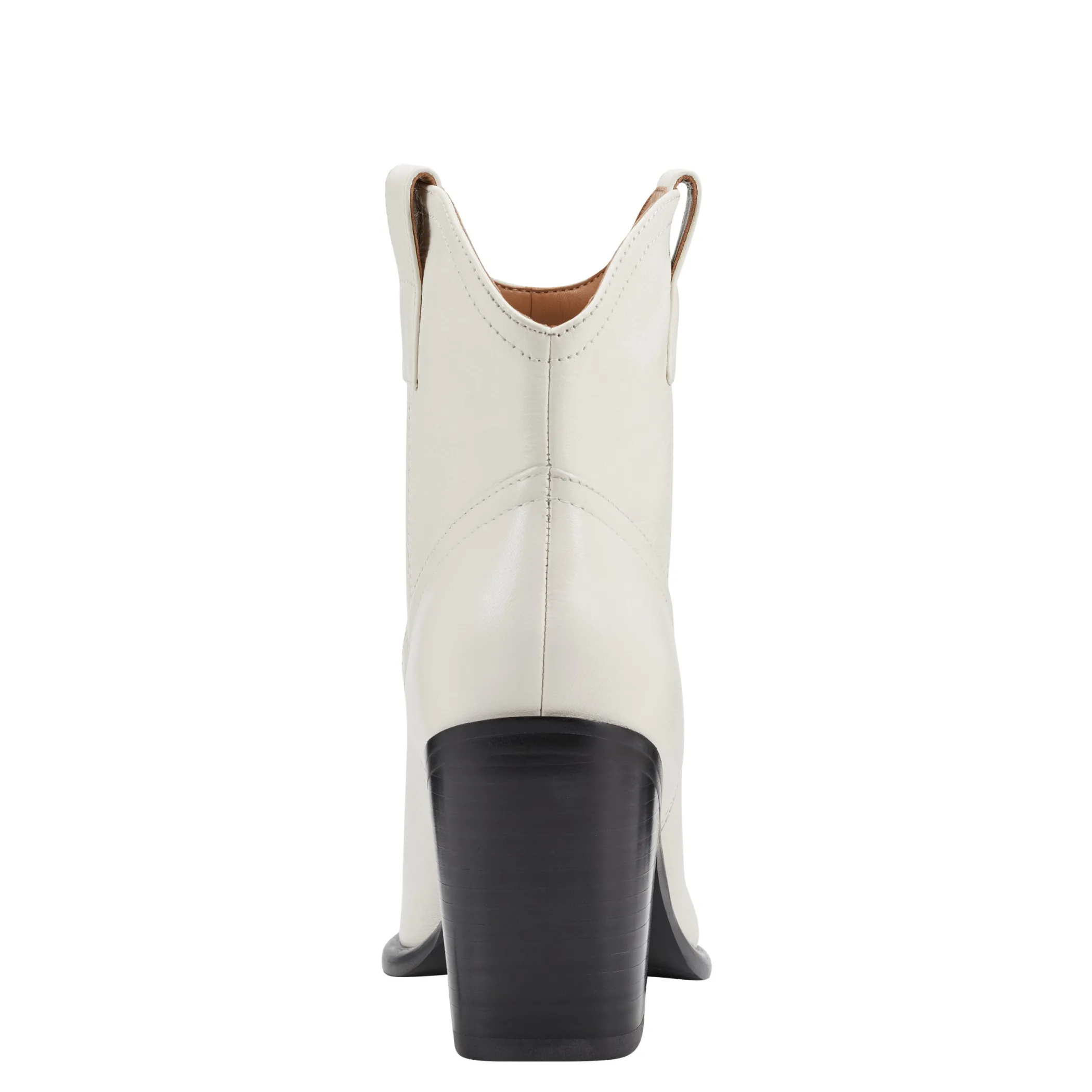 Store Marc Fisher Jalella Detailed Western Bootie Ivory Leather