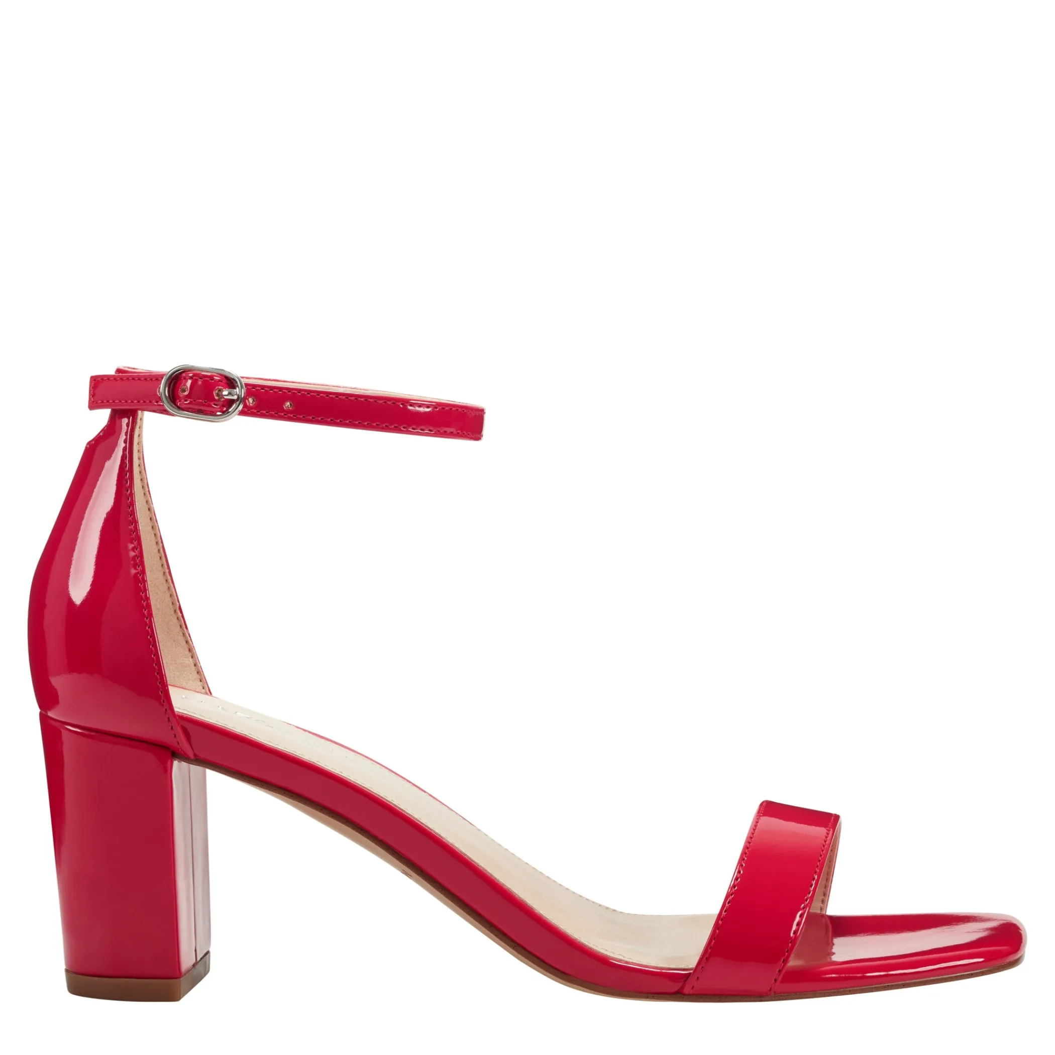 Store Marc Fisher Jaron Ankle Strap Heeled Sandal Red Patent