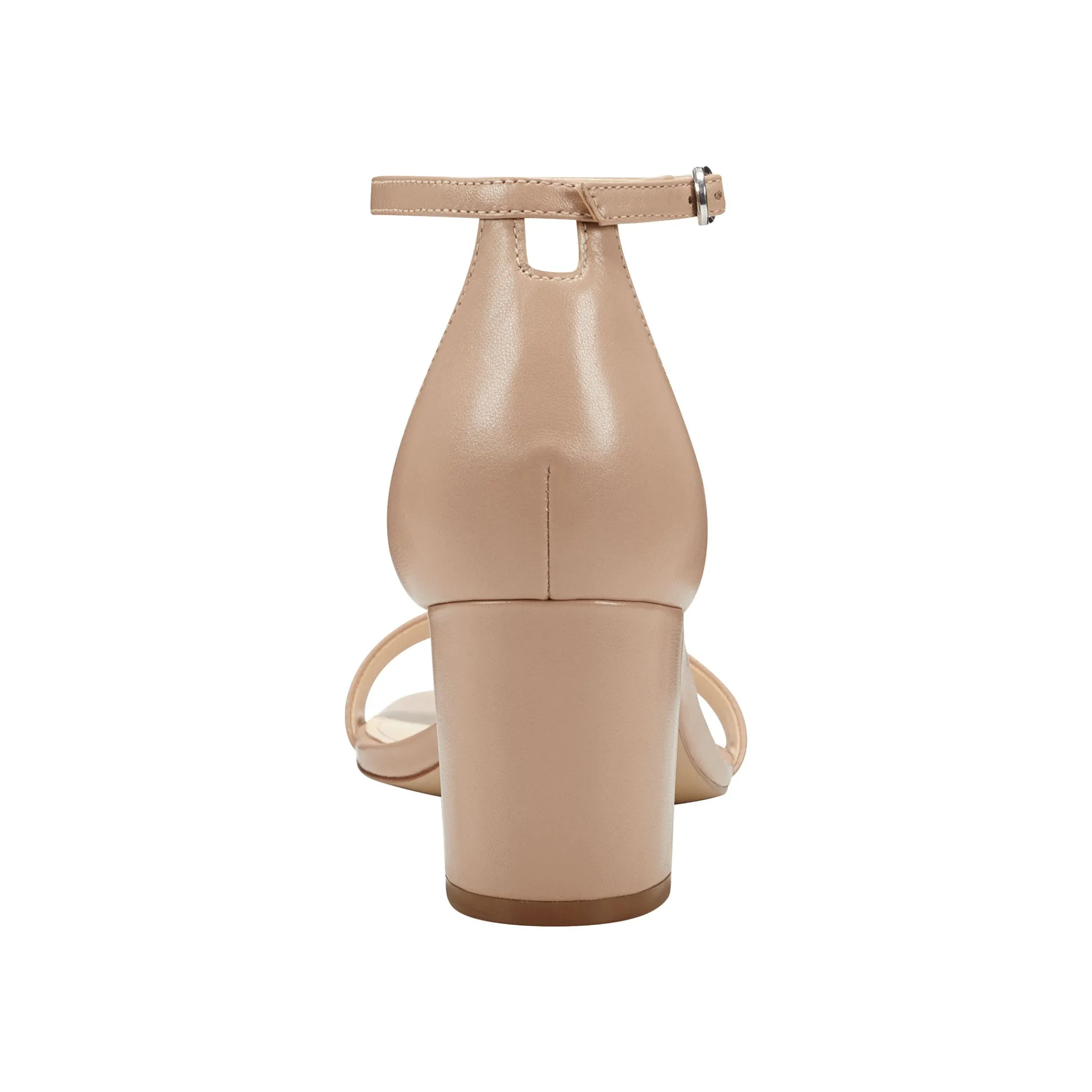 Outlet Marc Fisher Jaron Ankle Strap Heeled Sandal Light Natural Leather