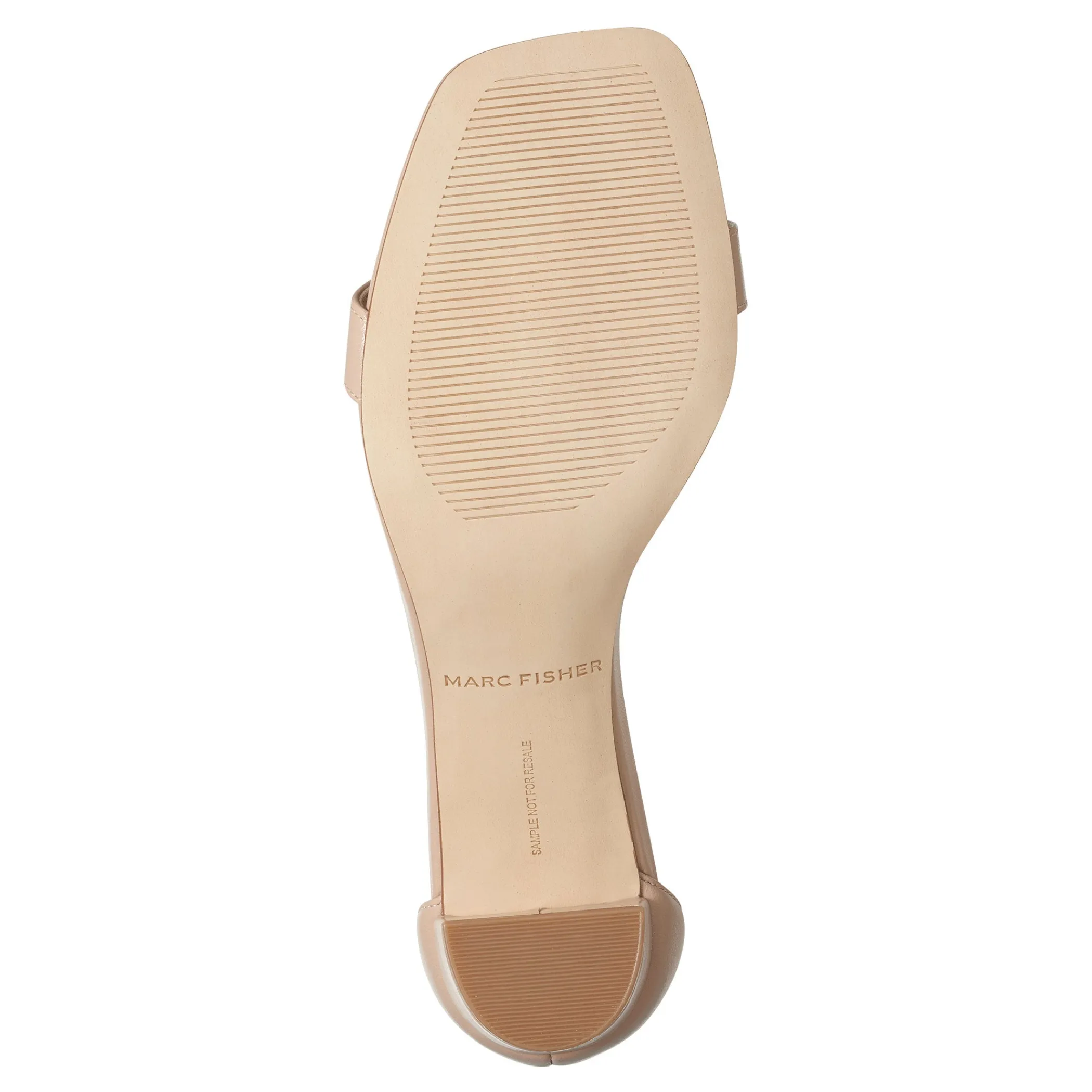 Outlet Marc Fisher Jaron Ankle Strap Heeled Sandal Light Natural Leather