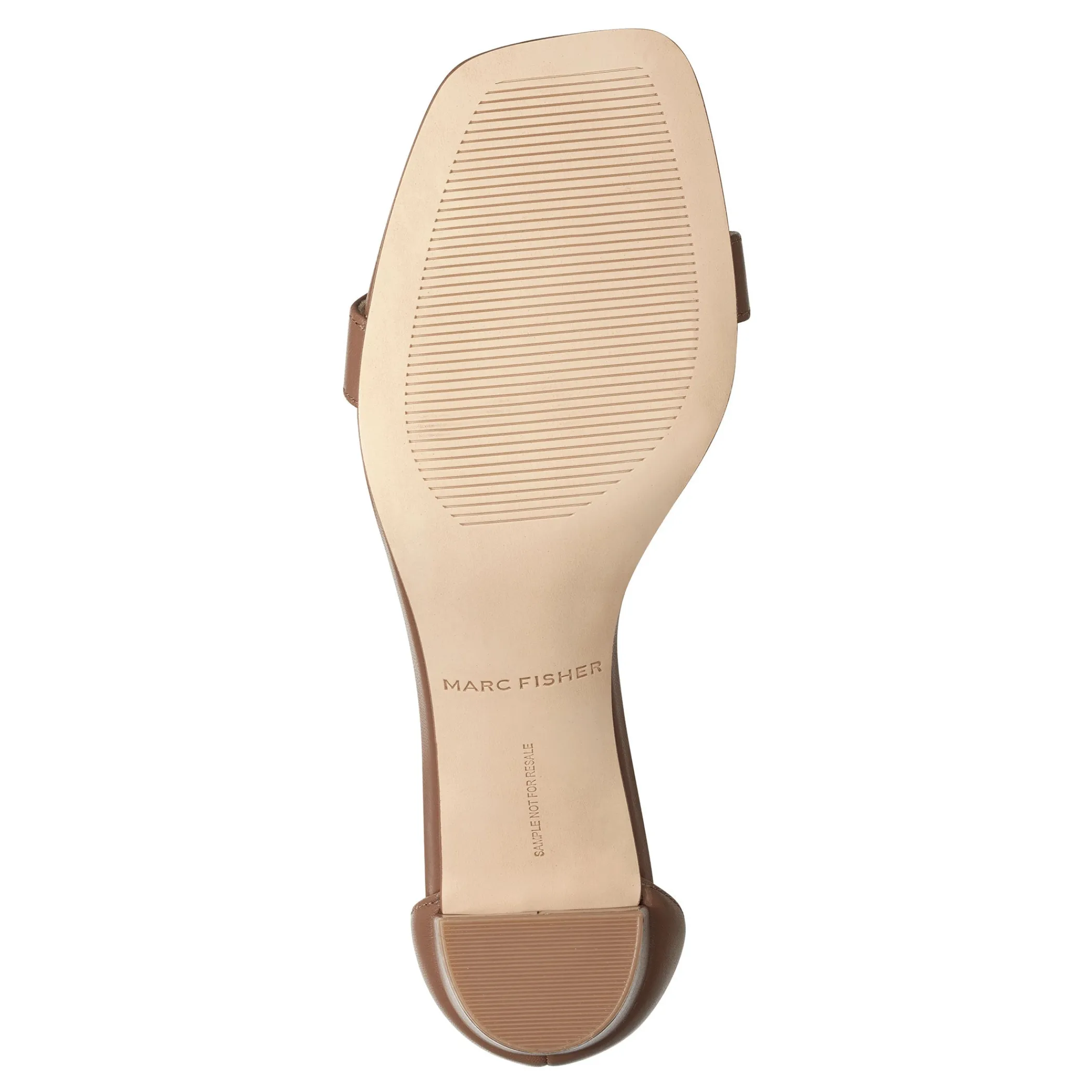 Shop Marc Fisher Jaron Ankle Strap Heeled Sandal Light Brown Leather