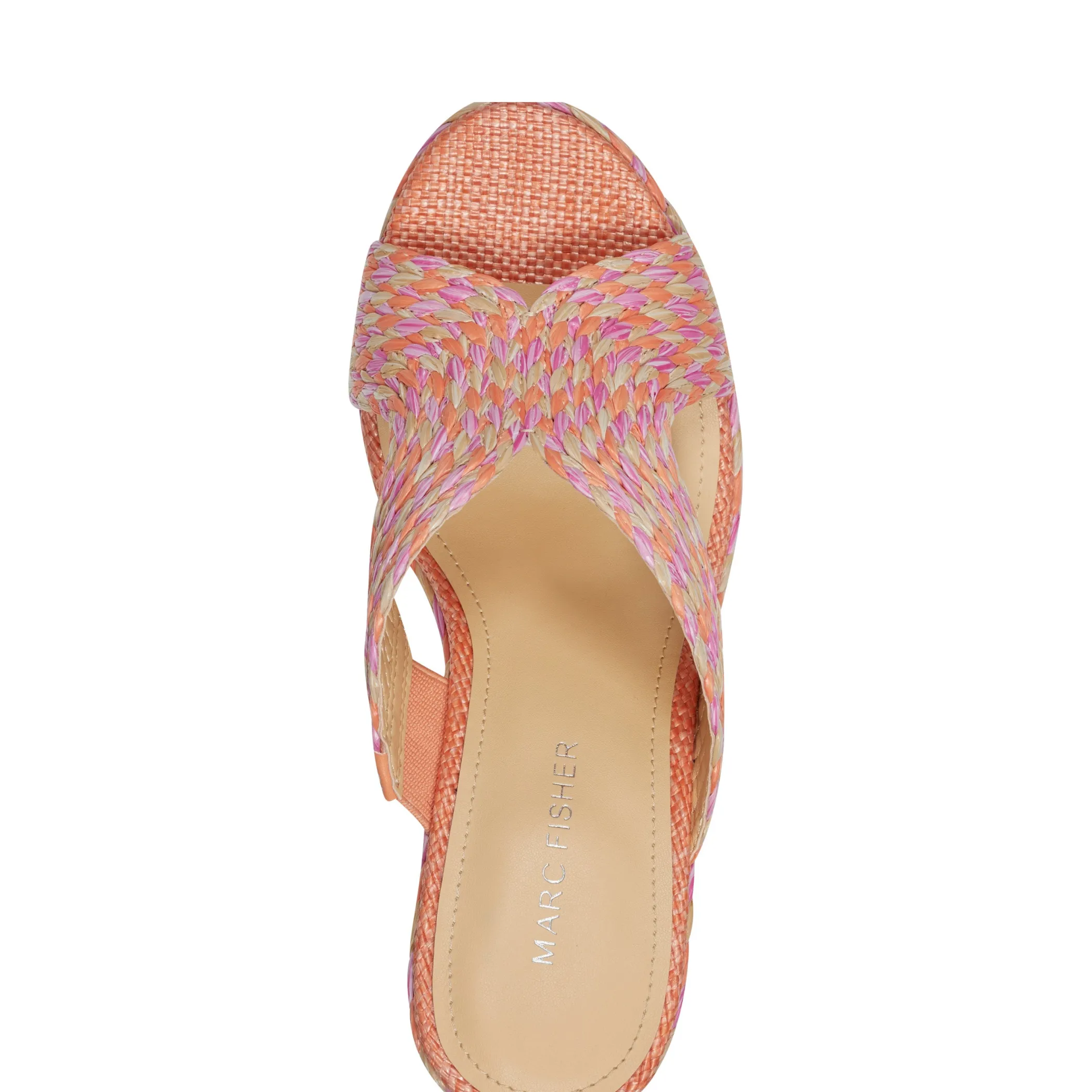 Shop Marc Fisher Kalisha Espadrille Wedge Sandal Orange Multi