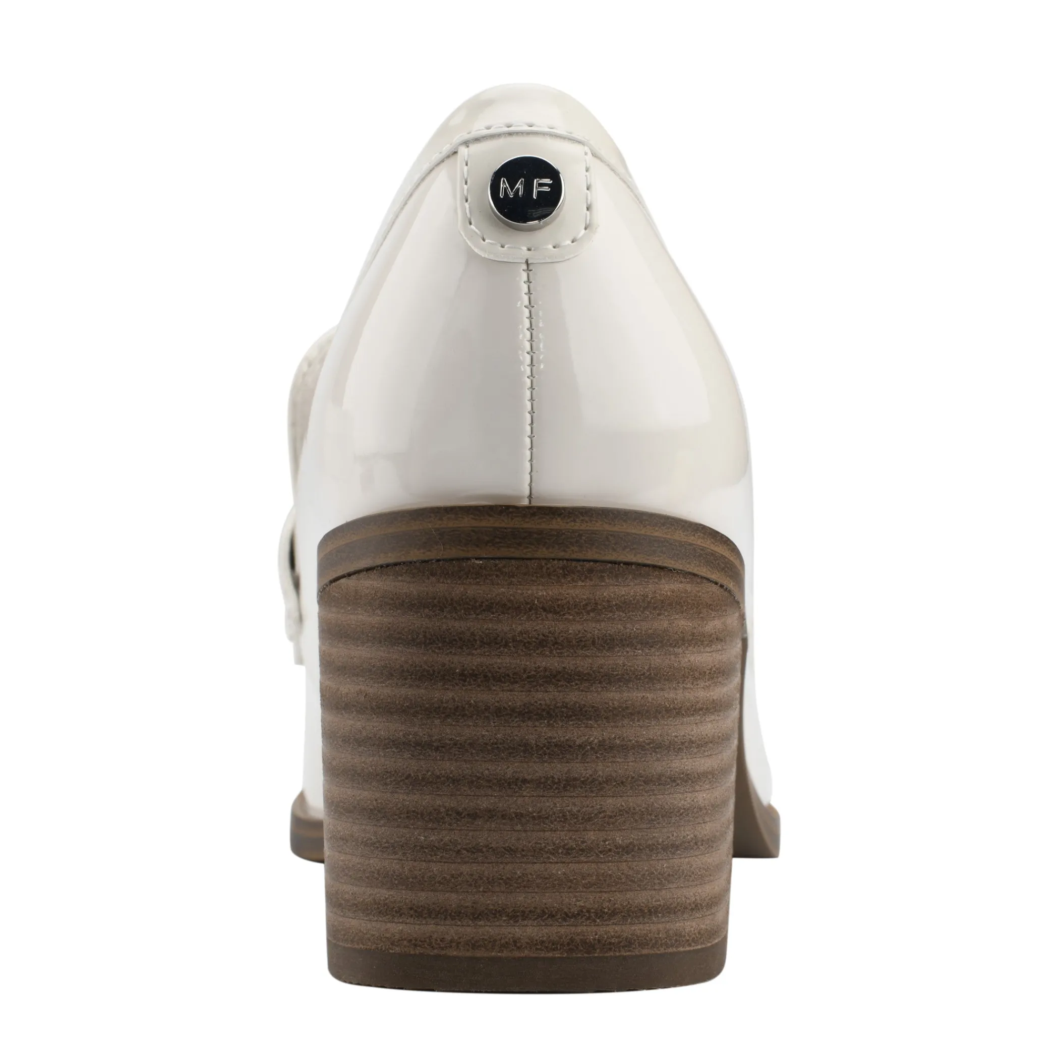 New Marc Fisher Kchris Heeled Loafer Chic Cream Patent