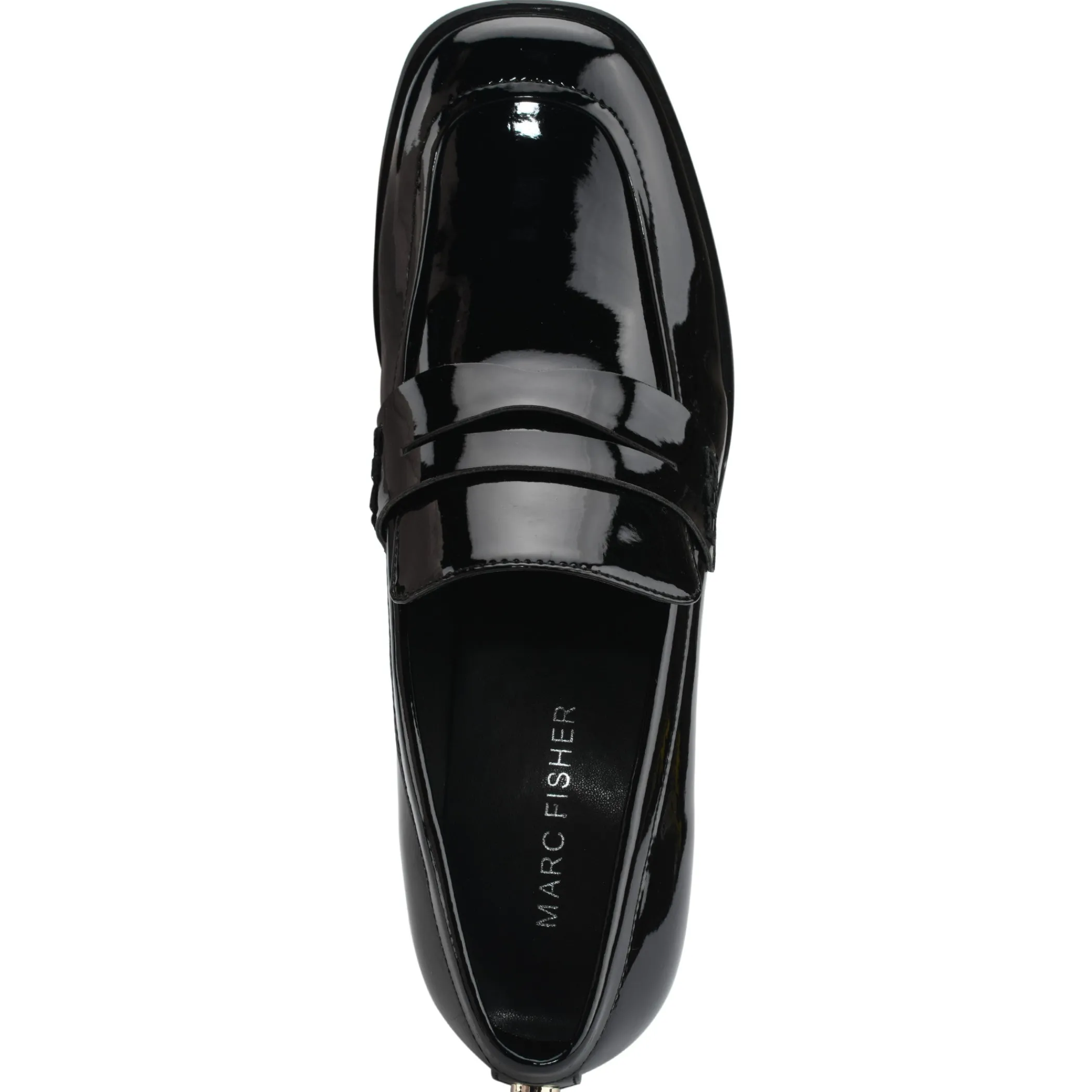 Discount Marc Fisher Kchris Heeled Loafer Black Patent
