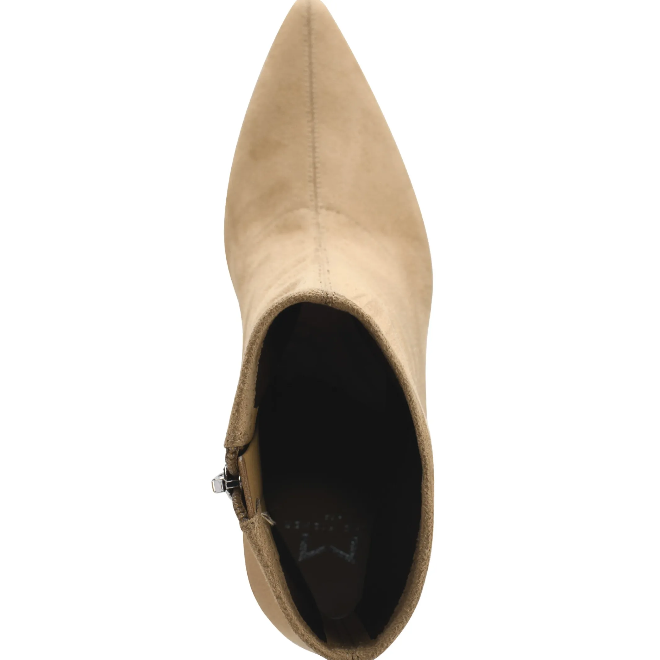 Clearance Marc Fisher Kellen Heeled Bootie Natural Suede