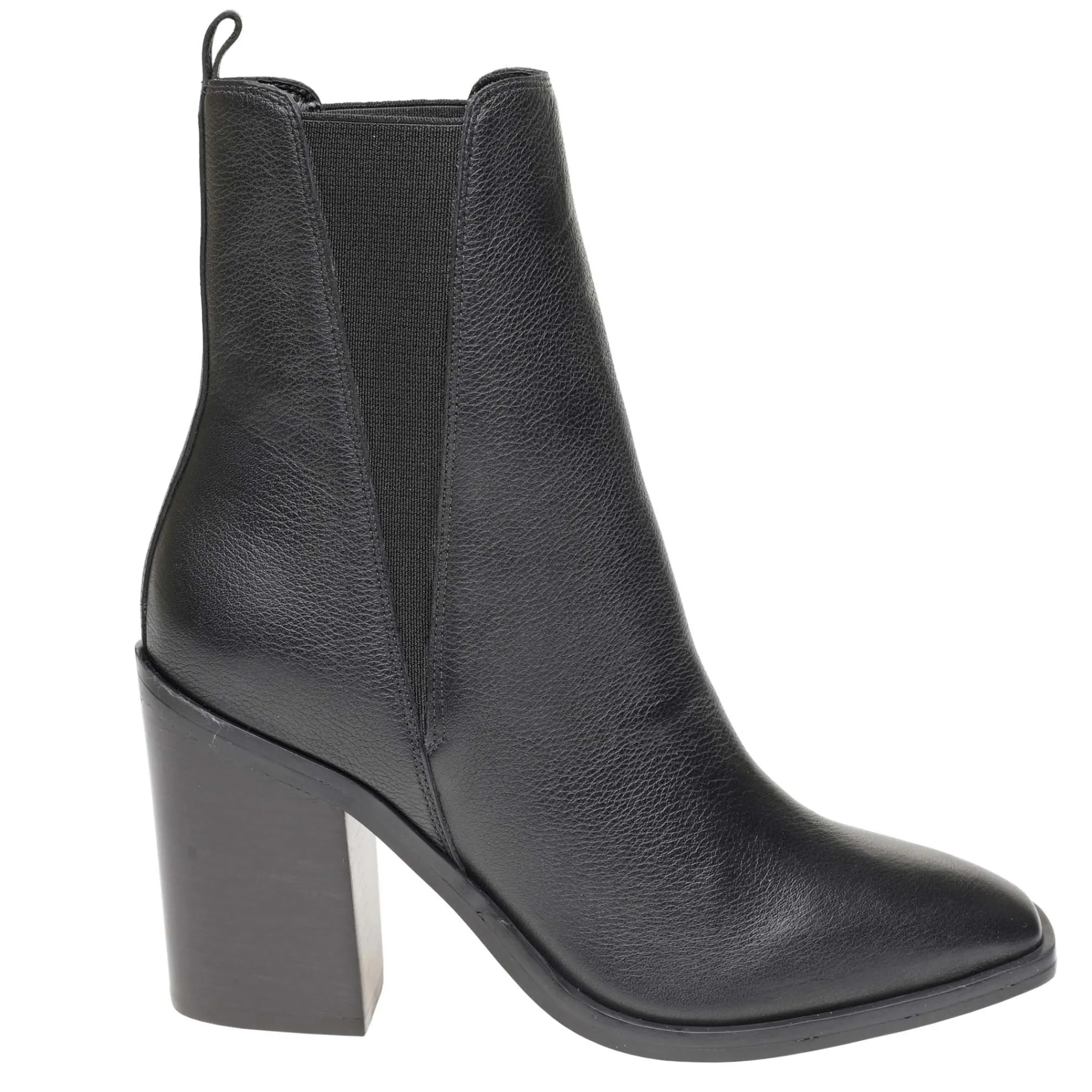 Clearance Marc Fisher Kristie Heeled Bootie Black Leather