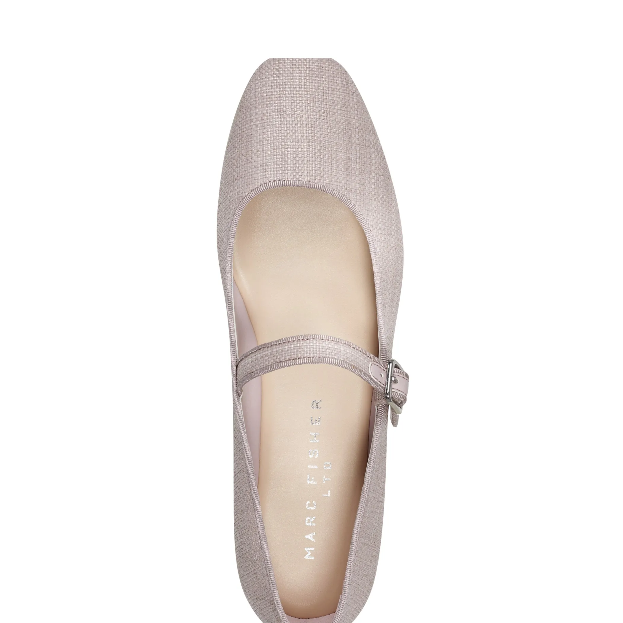 Store Marc Fisher Lailah Mary Jane Ballet Flat Pink Raffia