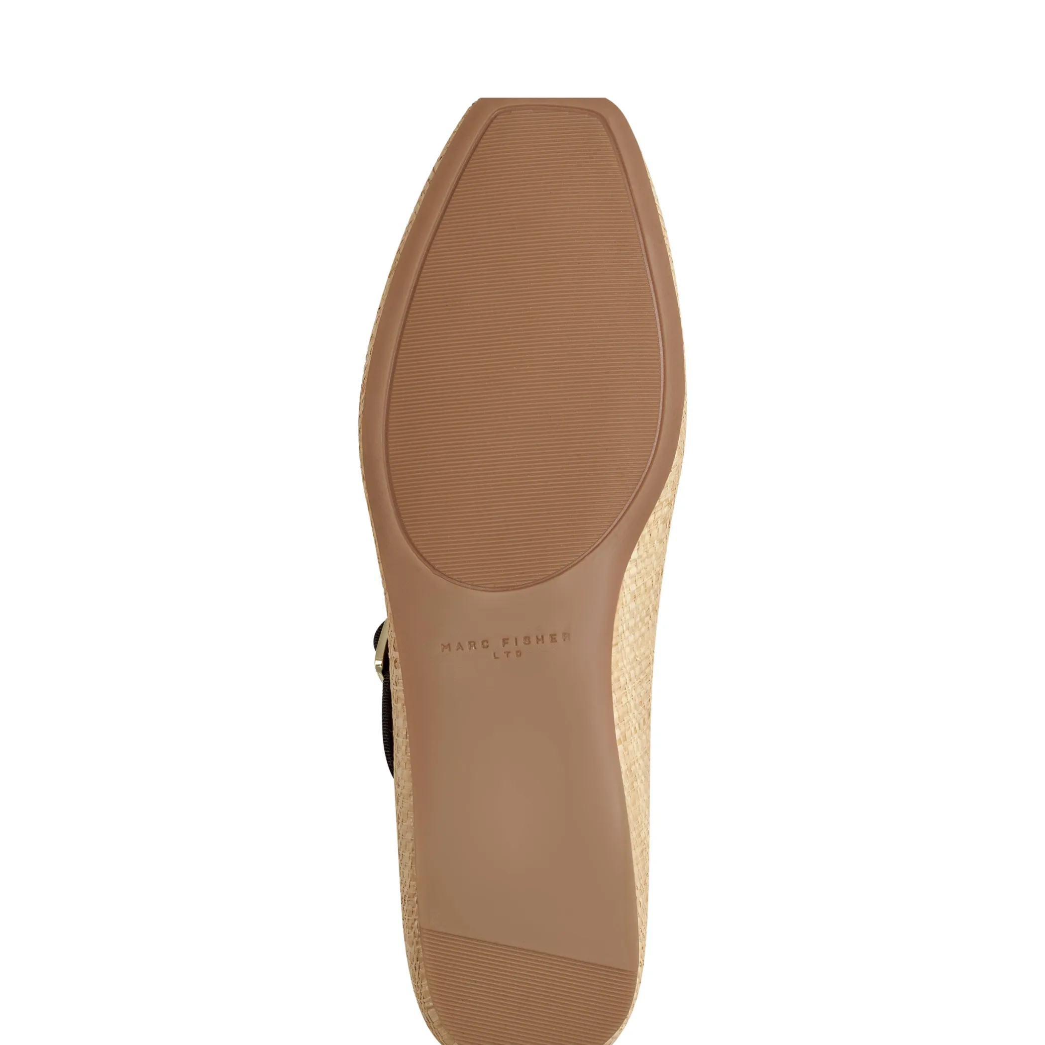 Discount Marc Fisher Lailah Mary Jane Ballet Flat Natural Raffia