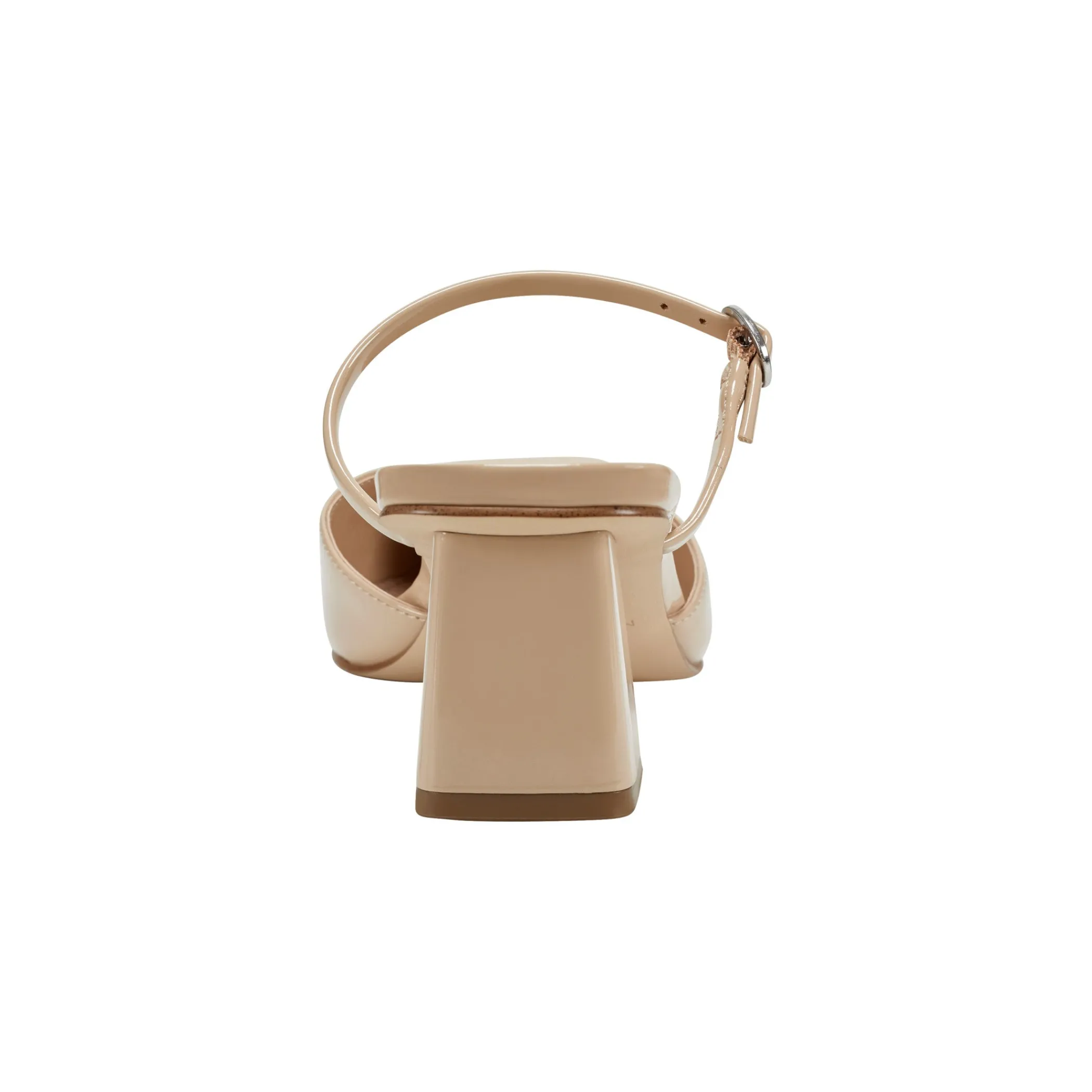 Hot Marc Fisher Lakey Heeled Mule Light Natural Patent