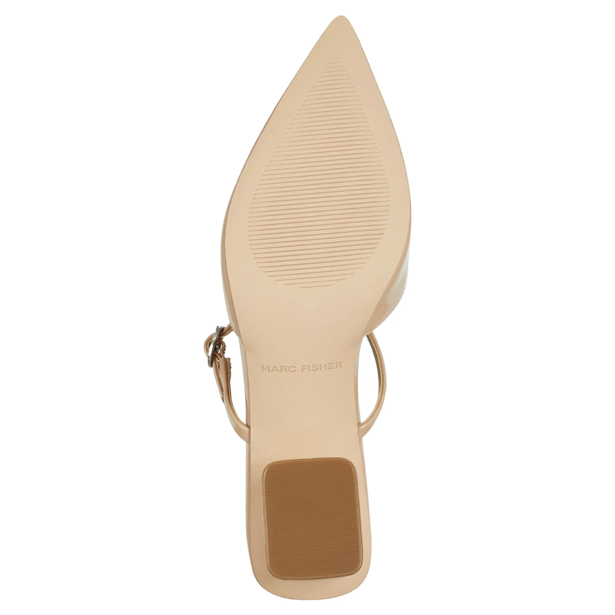 Hot Marc Fisher Lakey Heeled Mule Light Natural Patent