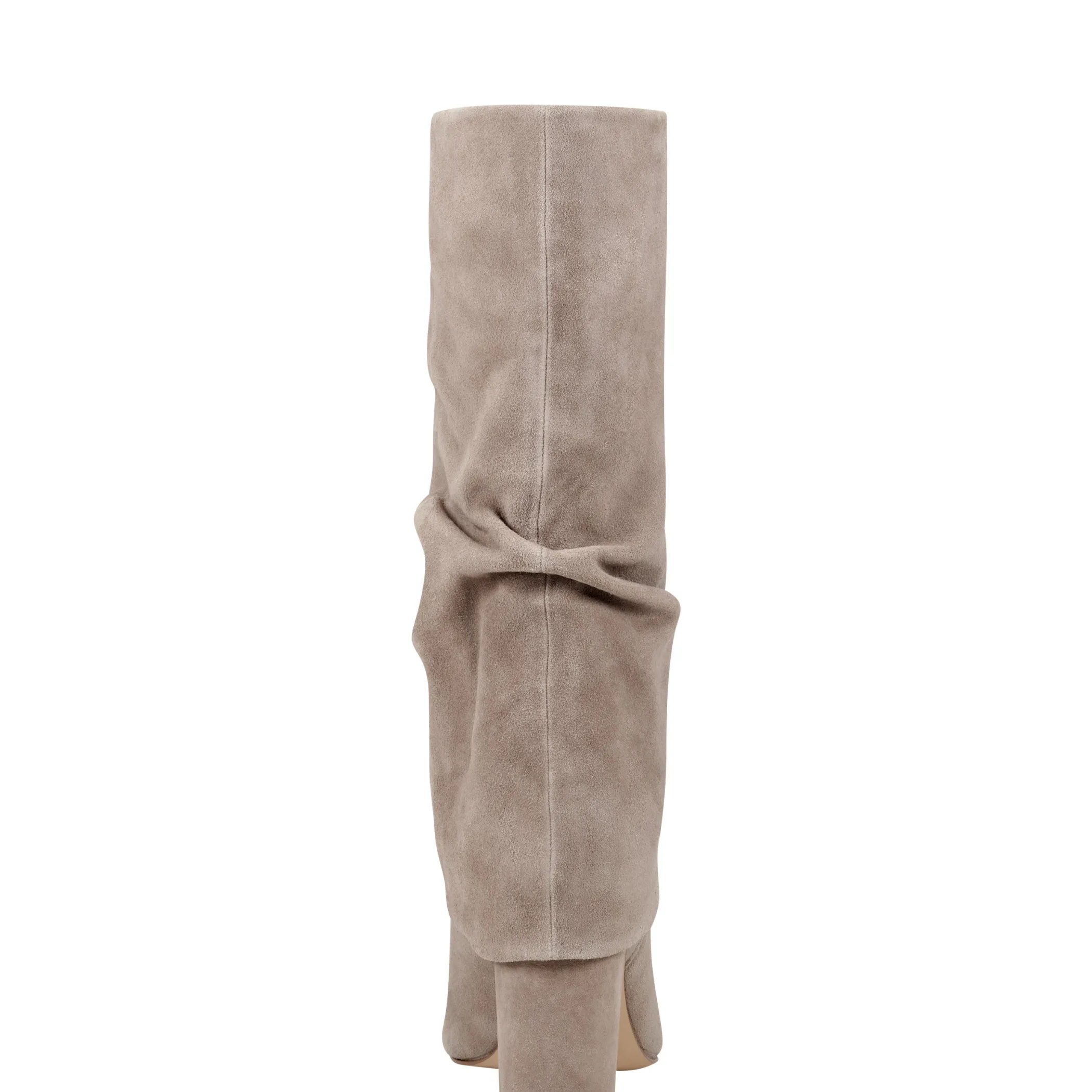 Store Marc Fisher Larita Block Heel Boot Taupe Suede