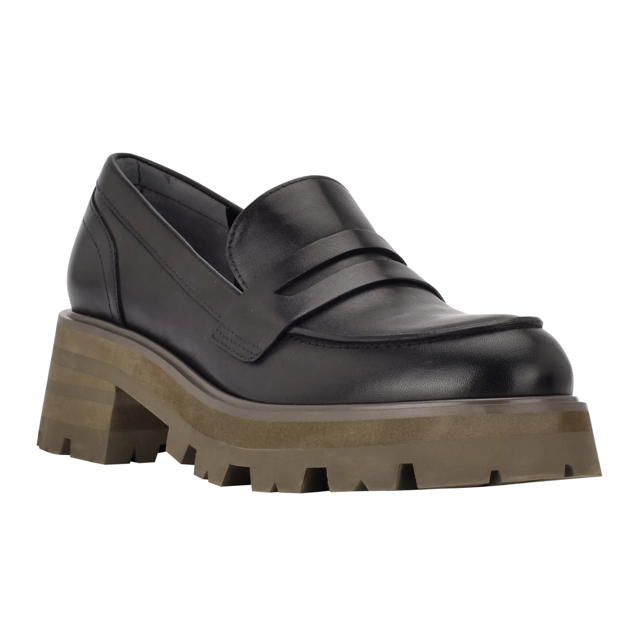 Flash Sale Marc Fisher Latika Lug Sole Loafer Black Leather