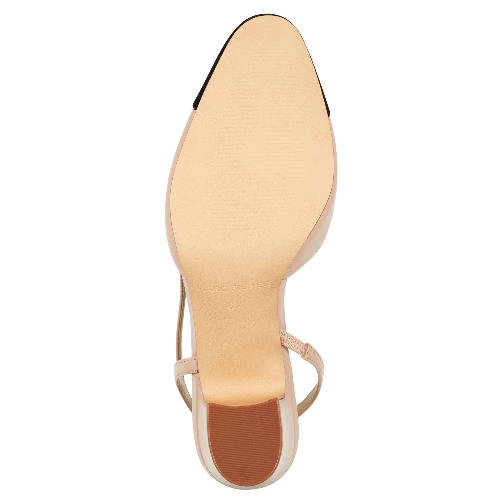 Clearance Marc Fisher Laynie Block Heel Pump Natural