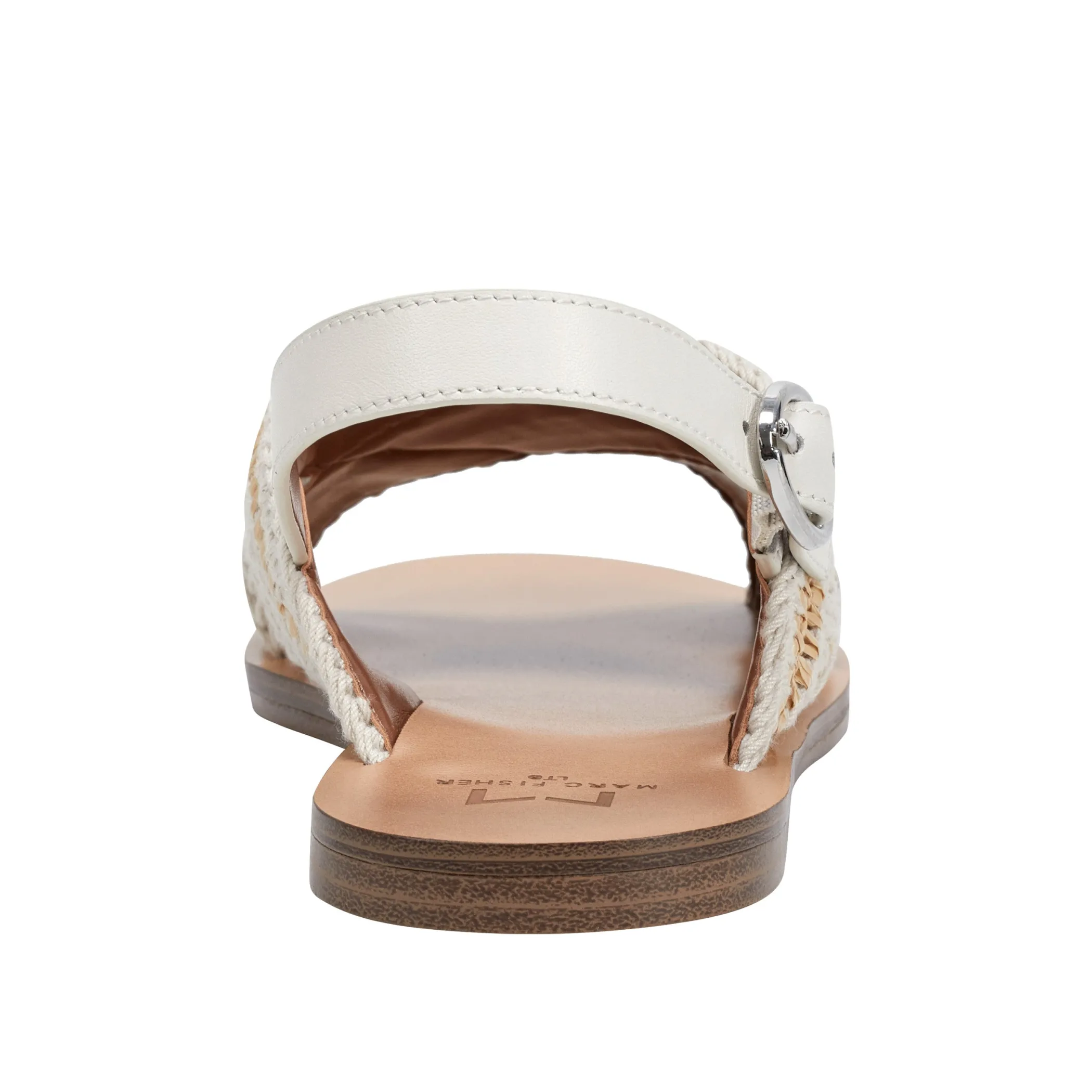 Best Sale Marc Fisher Lonnie Slingback Flat Sandal Ivory