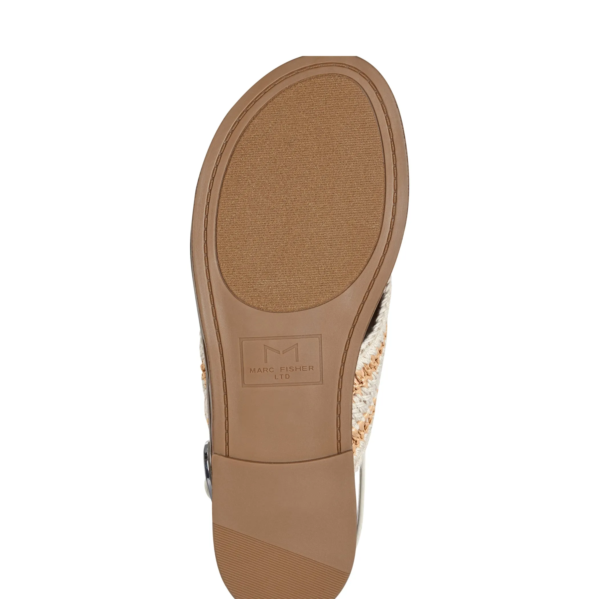 Best Sale Marc Fisher Lonnie Slingback Flat Sandal Ivory
