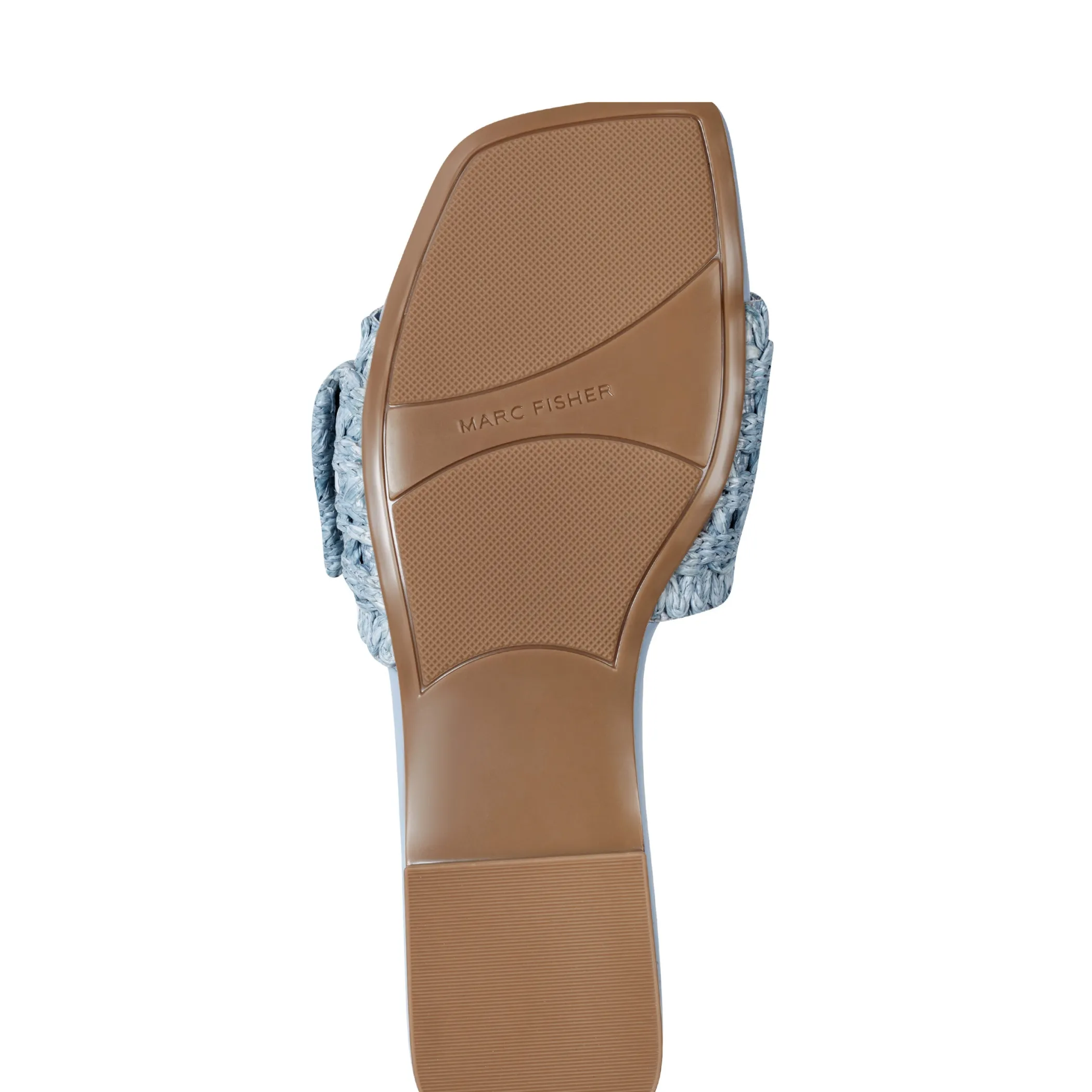 Discount Marc Fisher Loree Flat Slide Sandal Light Blue
