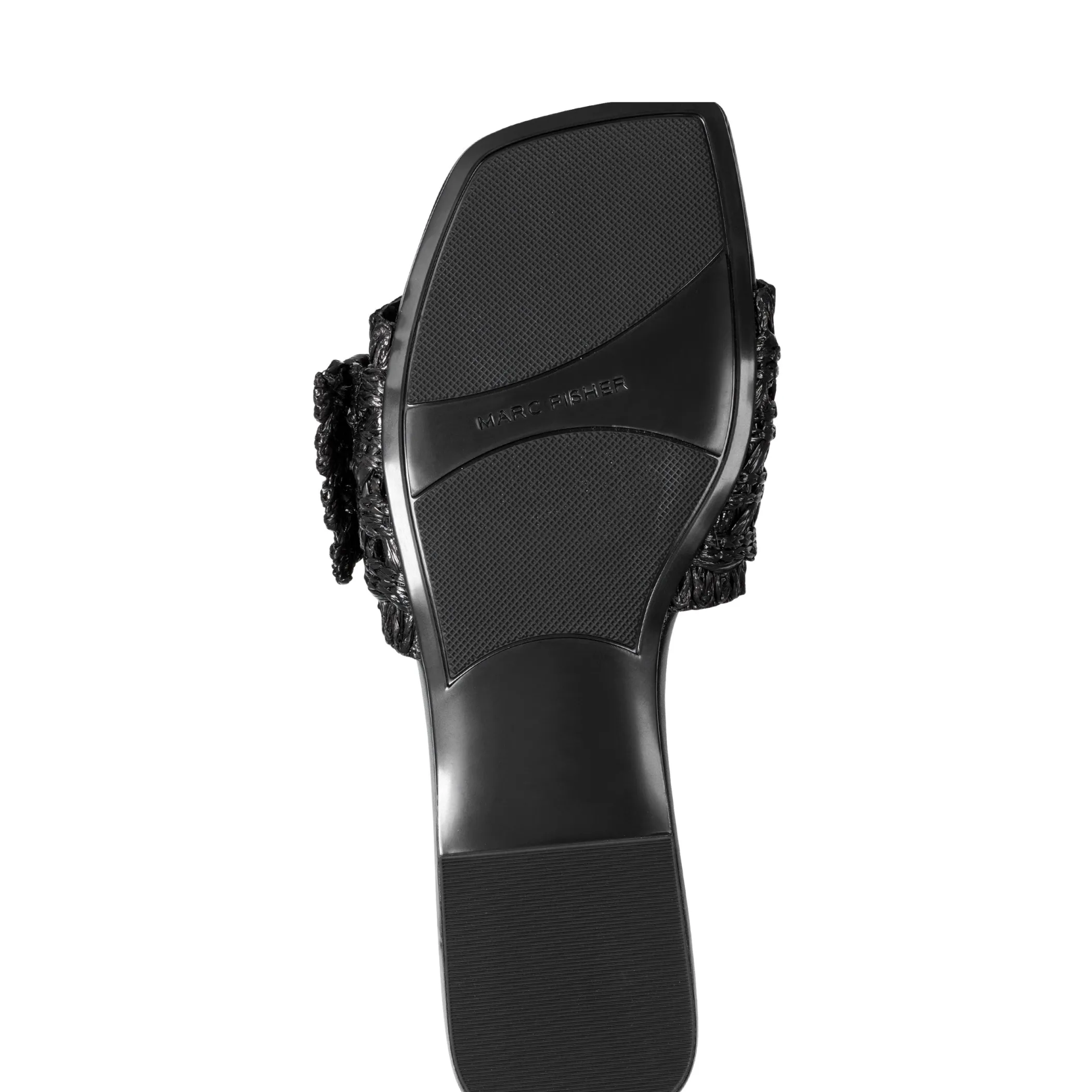 Discount Marc Fisher Loree Flat Slide Sandal Black