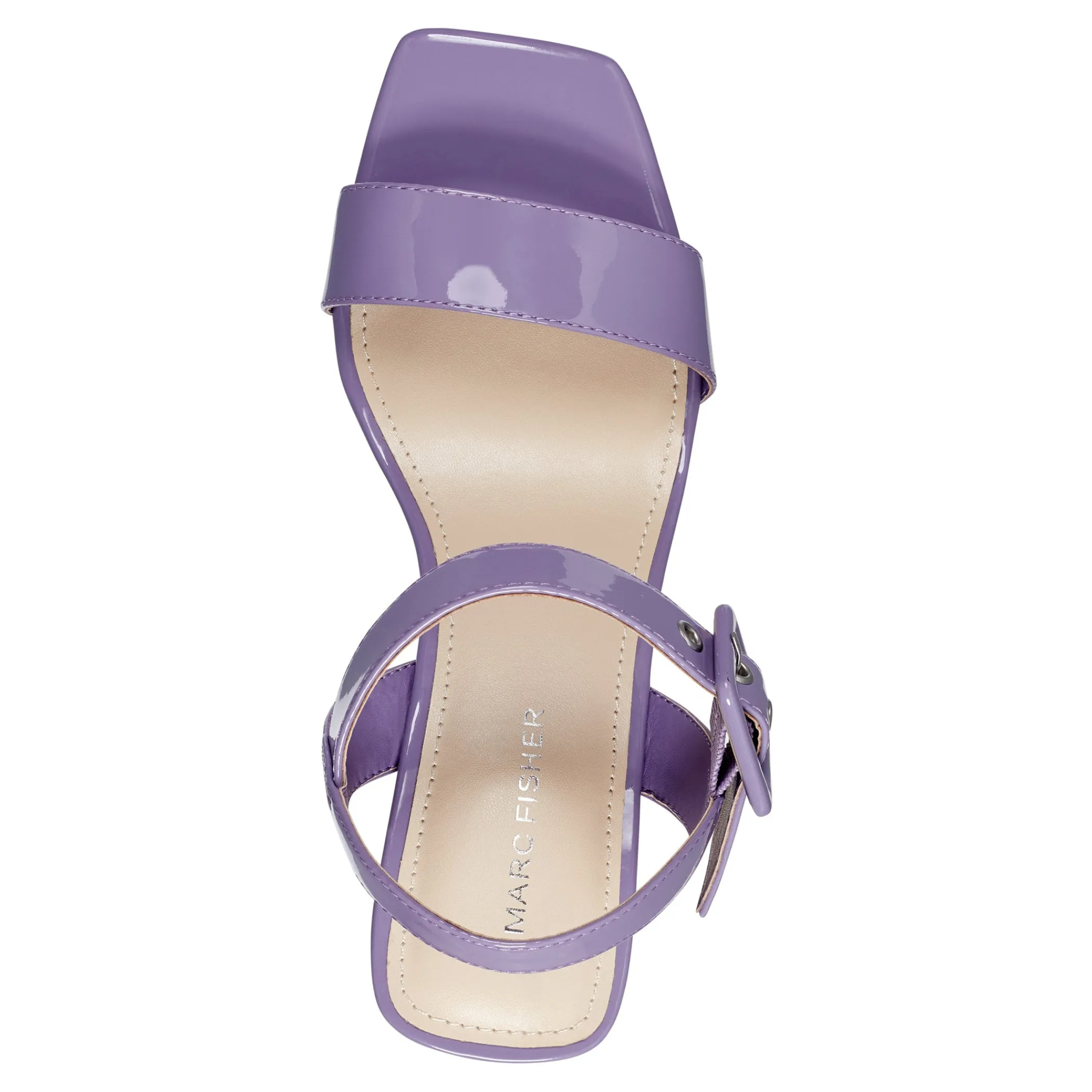 Sale Marc Fisher Lukey Wedge Sandal Lavender Patent