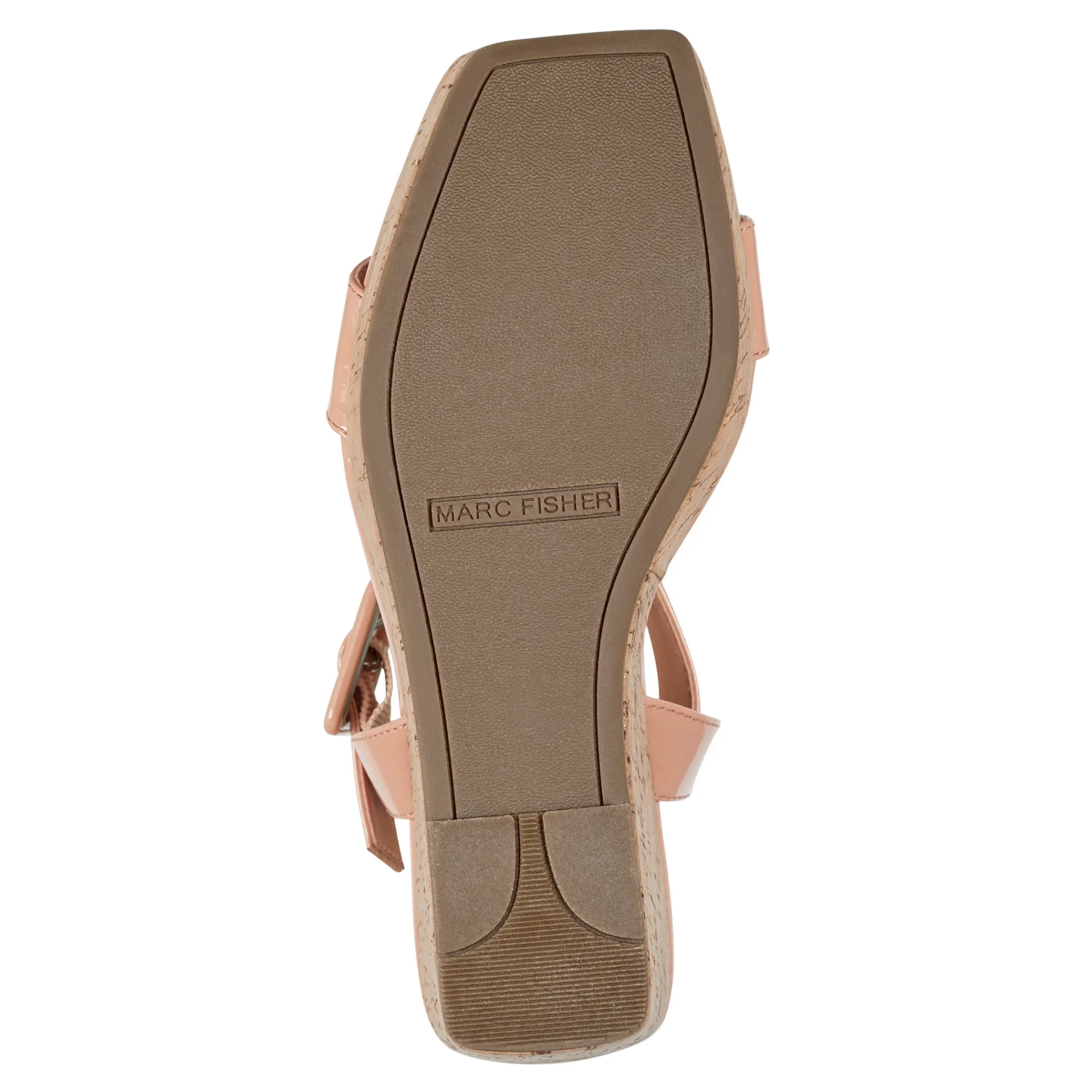 Outlet Marc Fisher Lukey Wedge Sandal Orange Patent