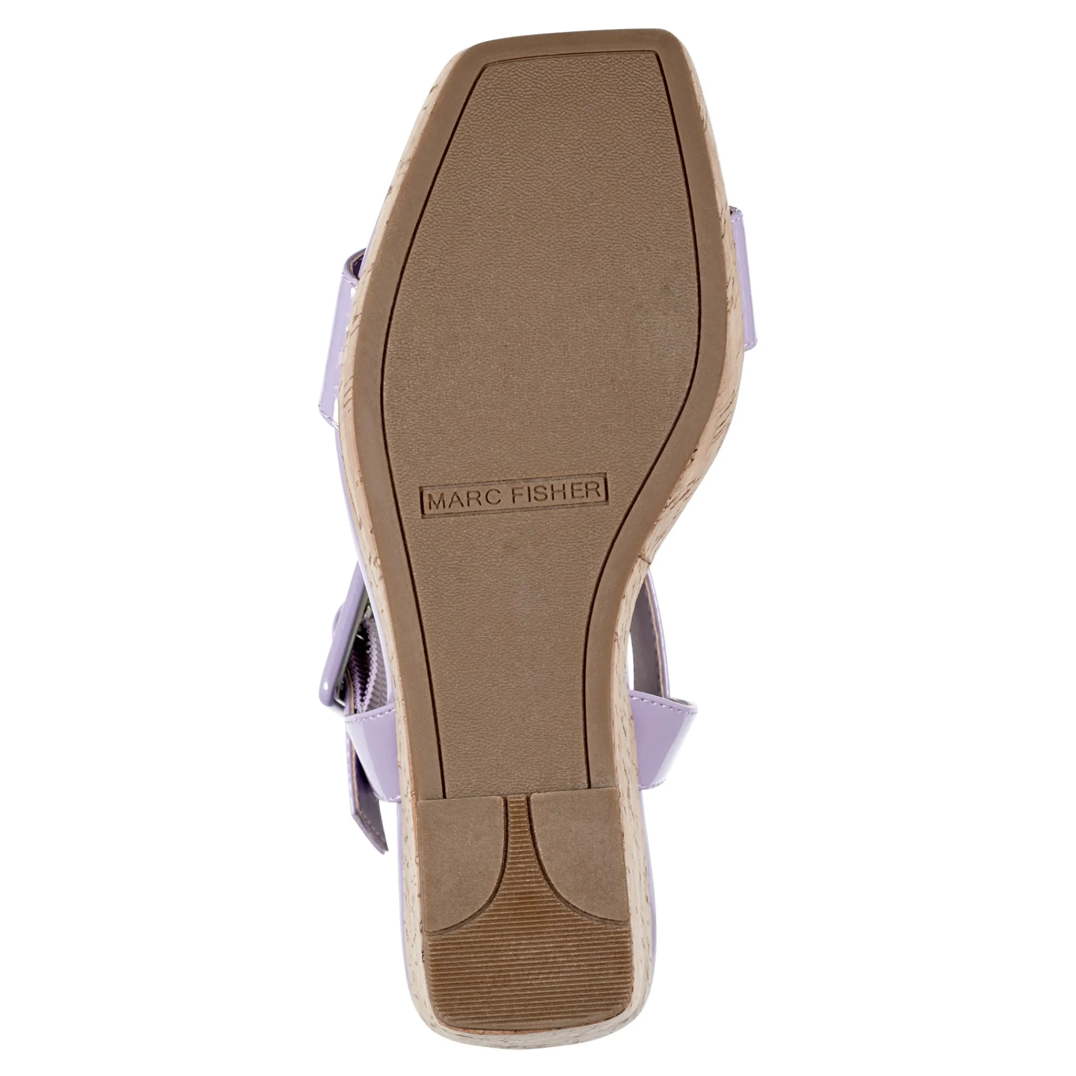 Sale Marc Fisher Lukey Wedge Sandal Lavender Patent