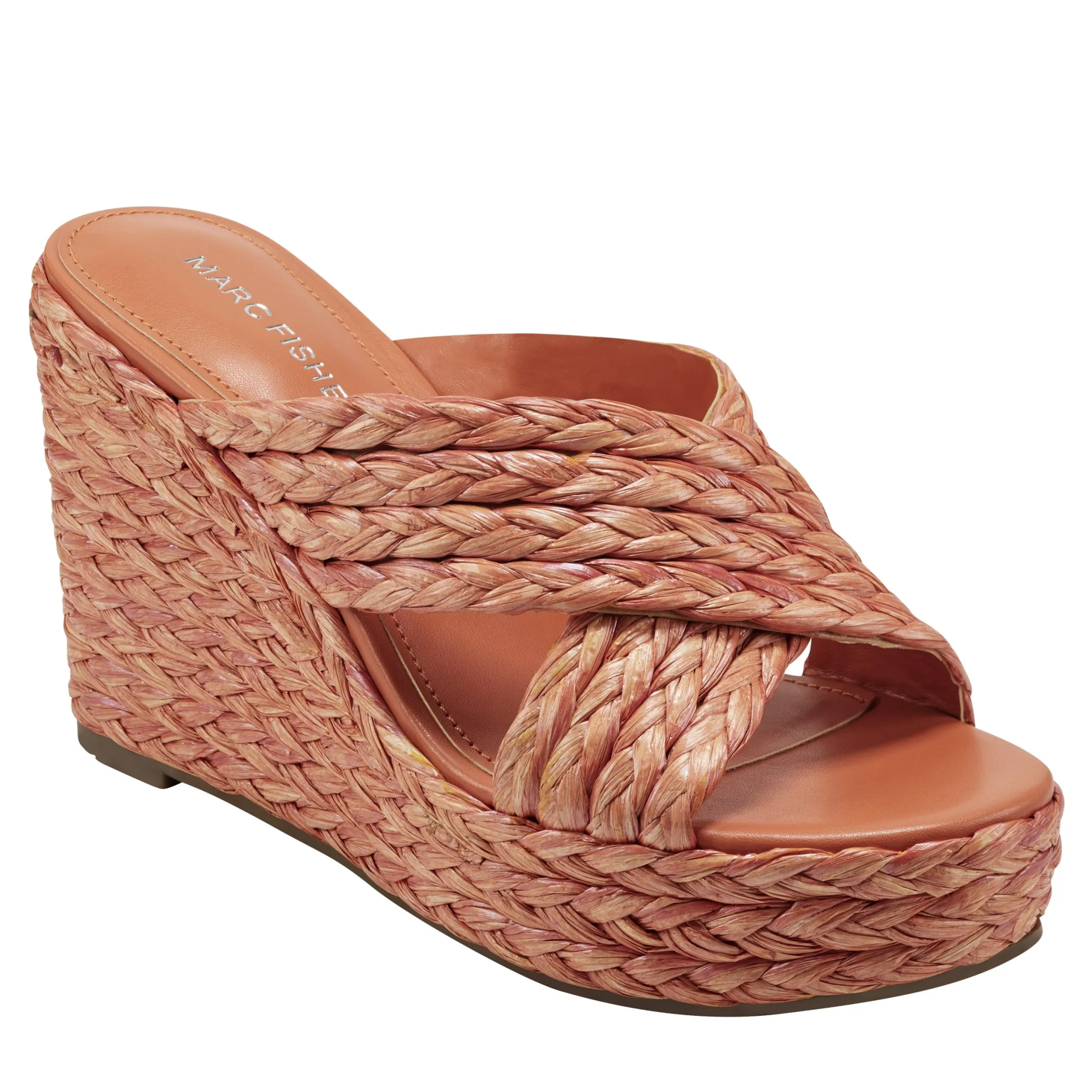 Hot Marc Fisher Lynn Espadrille Wedge Sandal Orange